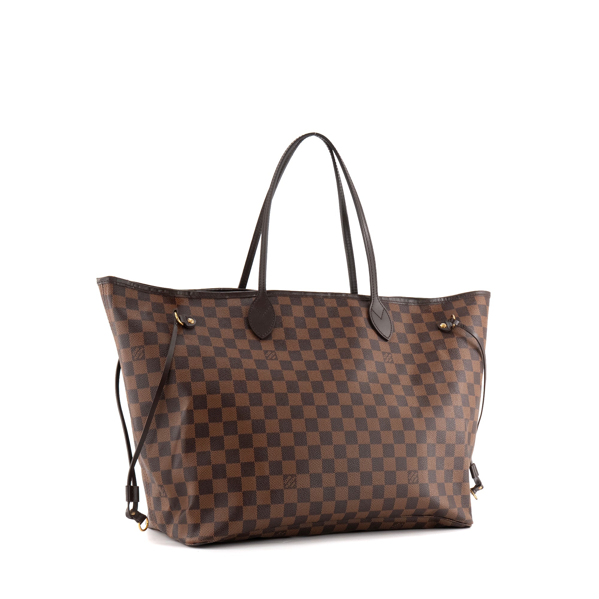 LOUIS VUITTON - Sac cabas Neverfull GM Louis Vuitton en toile enduite damier ébène