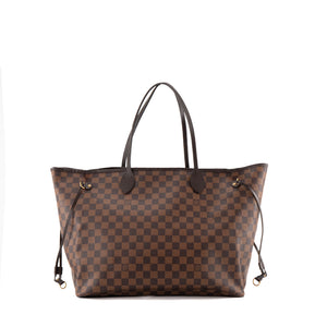 LOUIS VUITTON - Sac cabas Neverfull GM Louis Vuitton en toile enduite damier ébène