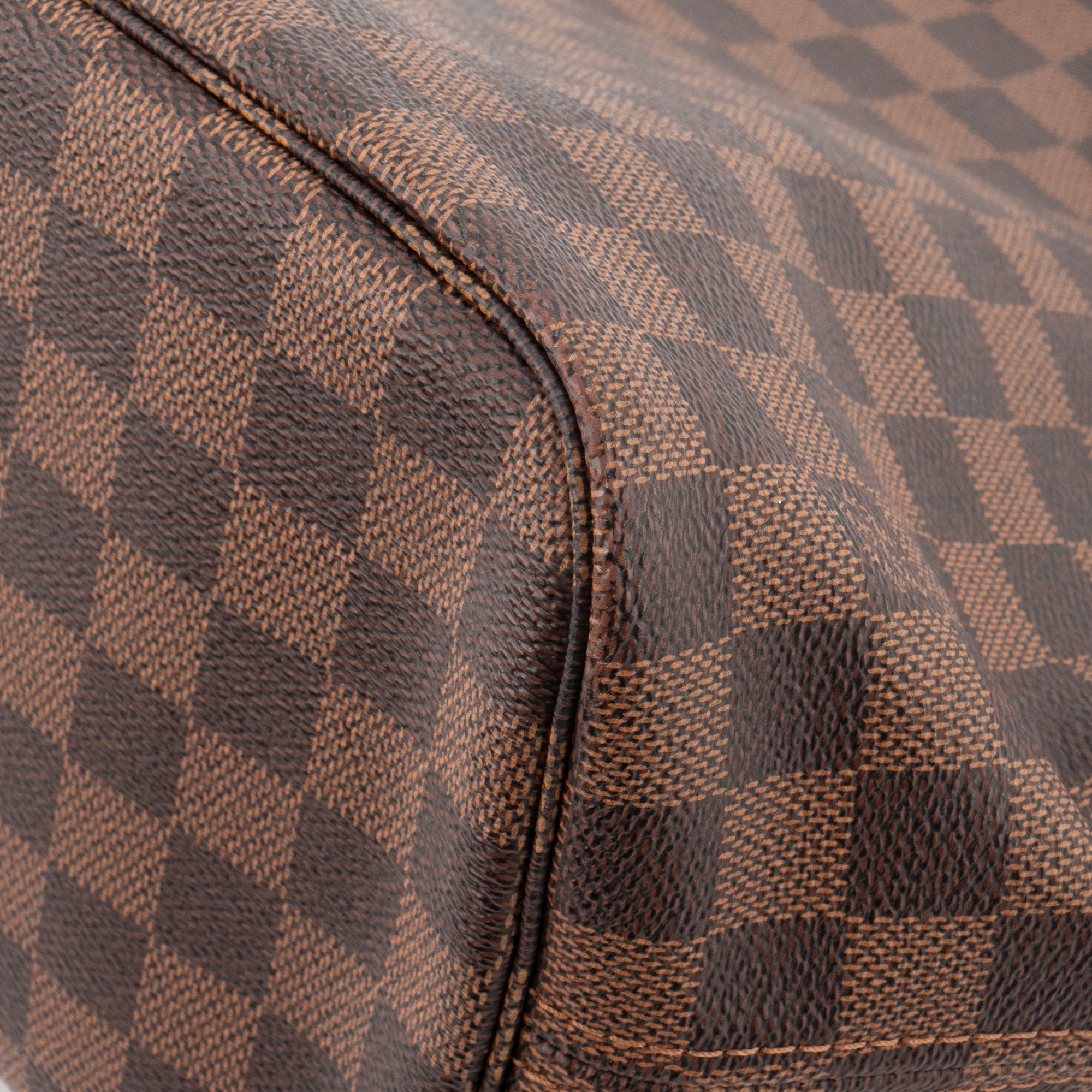 LOUIS VUITTON - Sac cabas Neverfull MM Louis Vuitton en toile enduite damier ébène