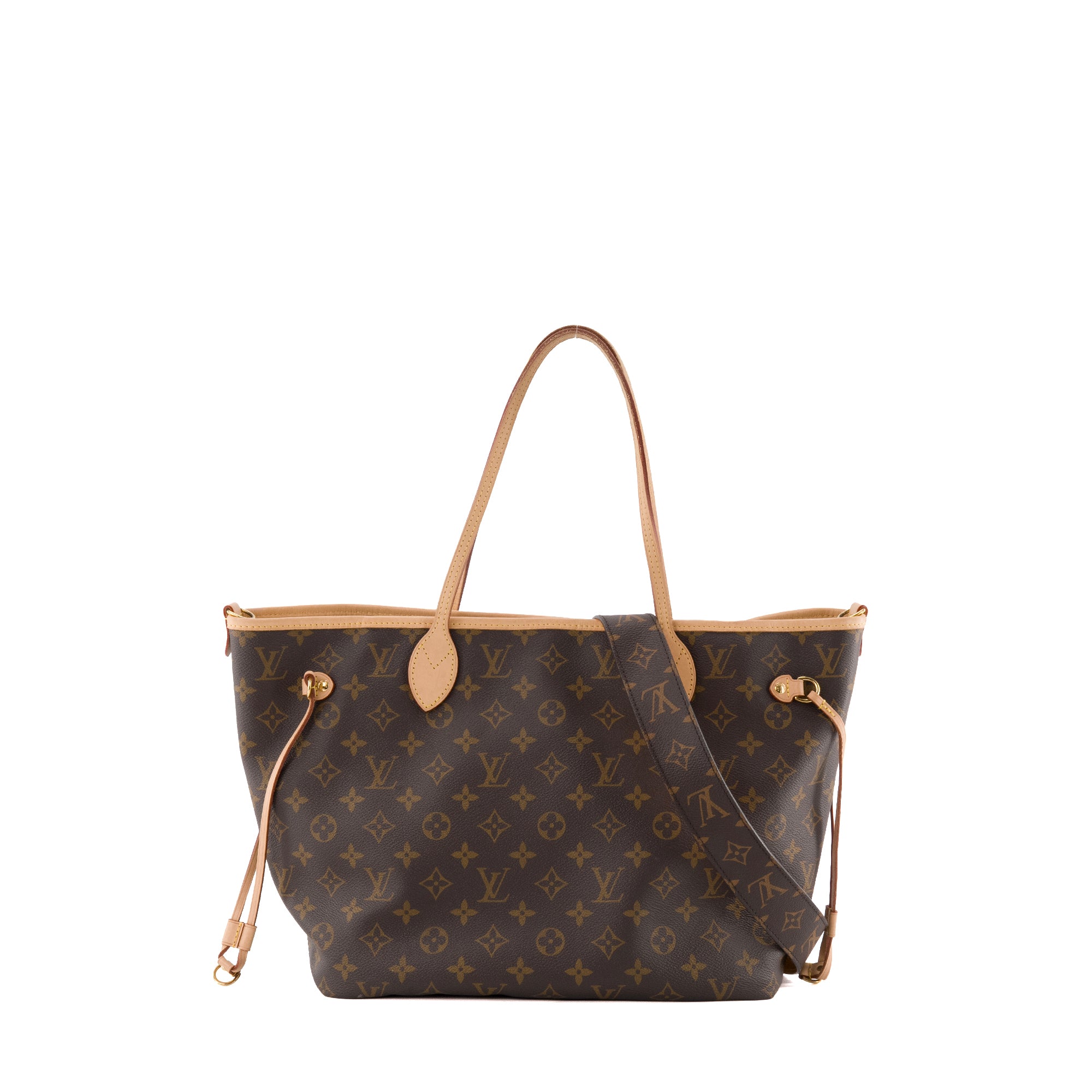 LOUIS VUITTON - Sac cabas Neverfull MM Inside Out Louis Vuitton réversible en toile enduite et toile jaune