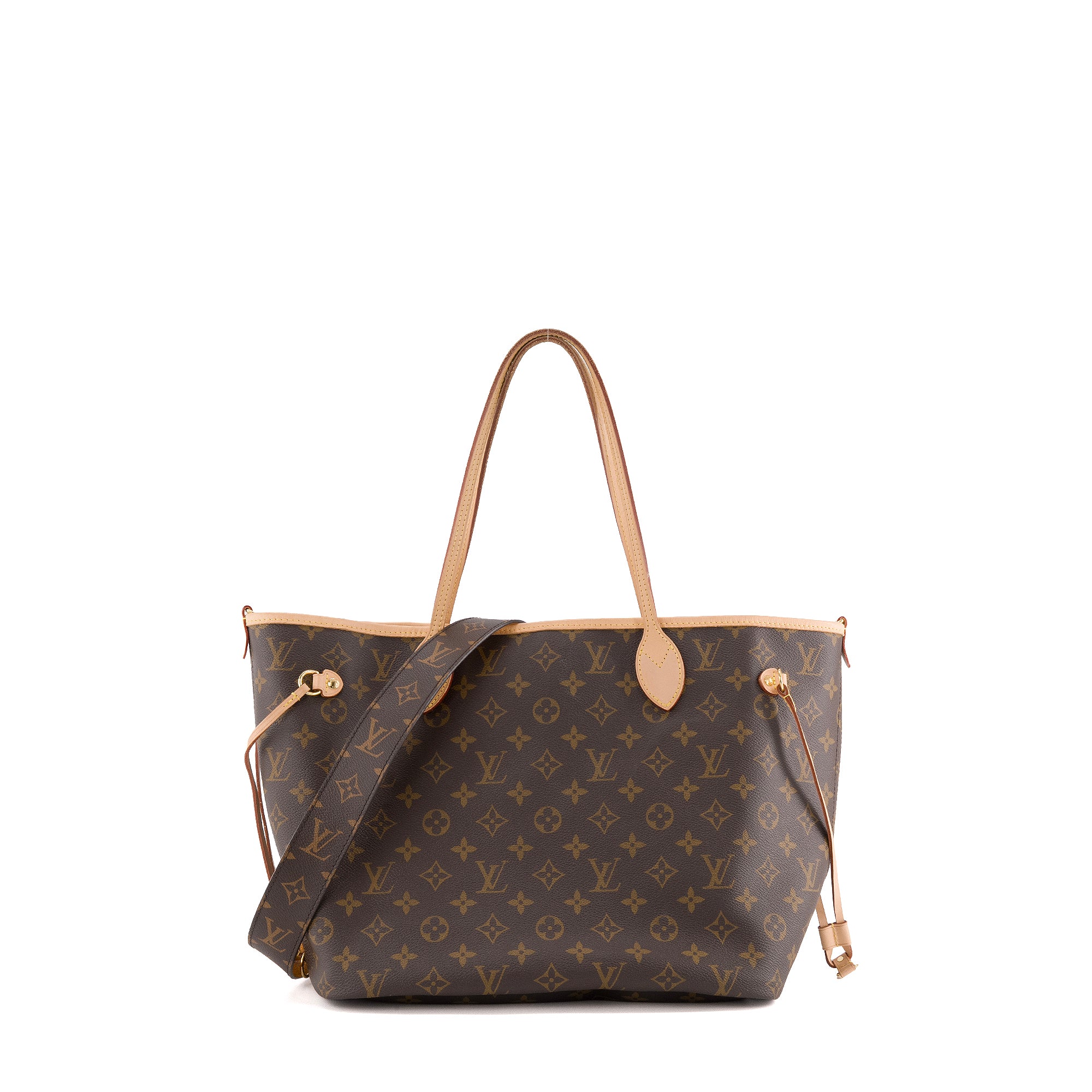 LOUIS VUITTON - Sac cabas Neverfull MM Inside Out Louis Vuitton réversible en toile enduite et toile jaune
