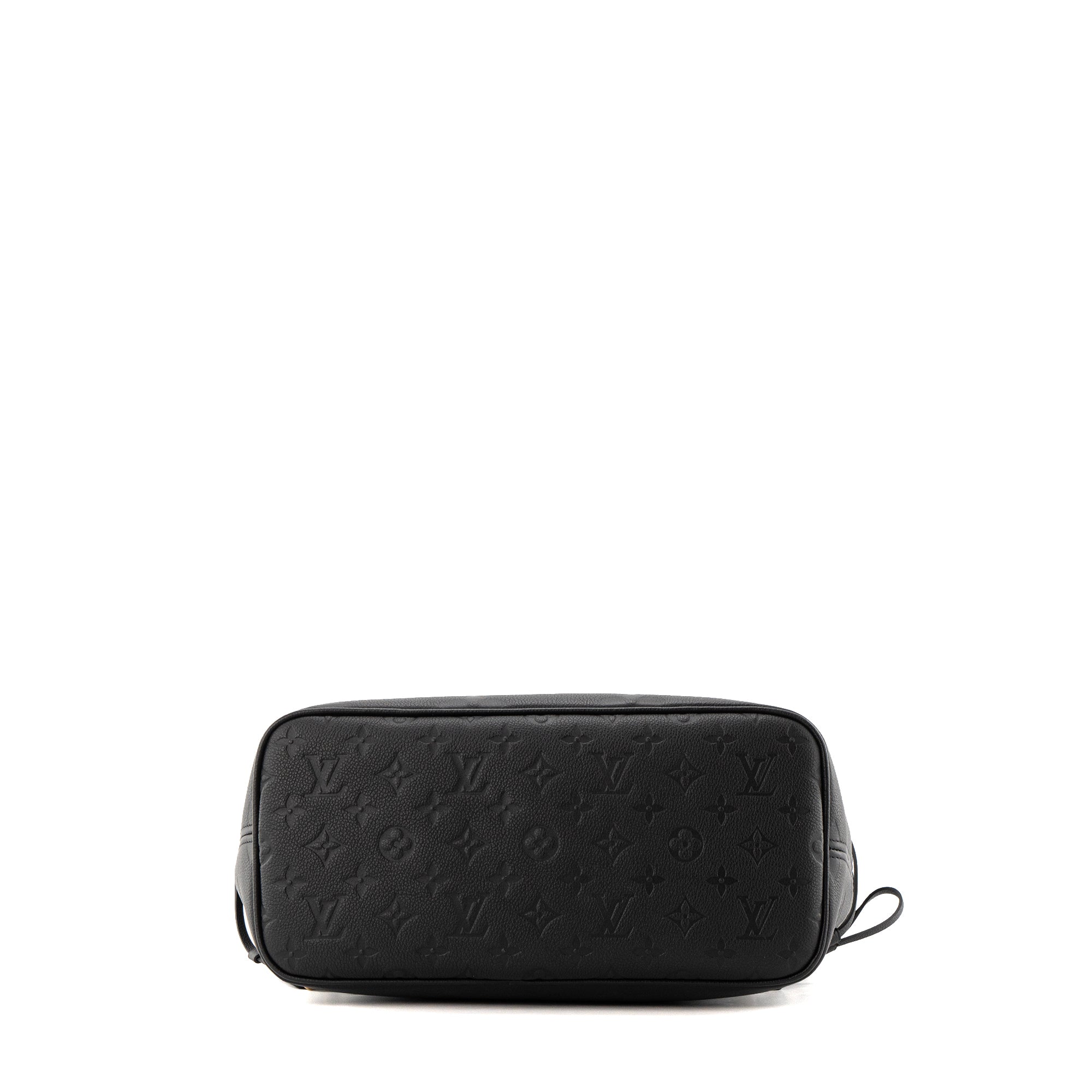 LOUIS VUITTON - Sac cabas Neverfull MM Louis Vuitton en cuir empreinte monogrammé noir