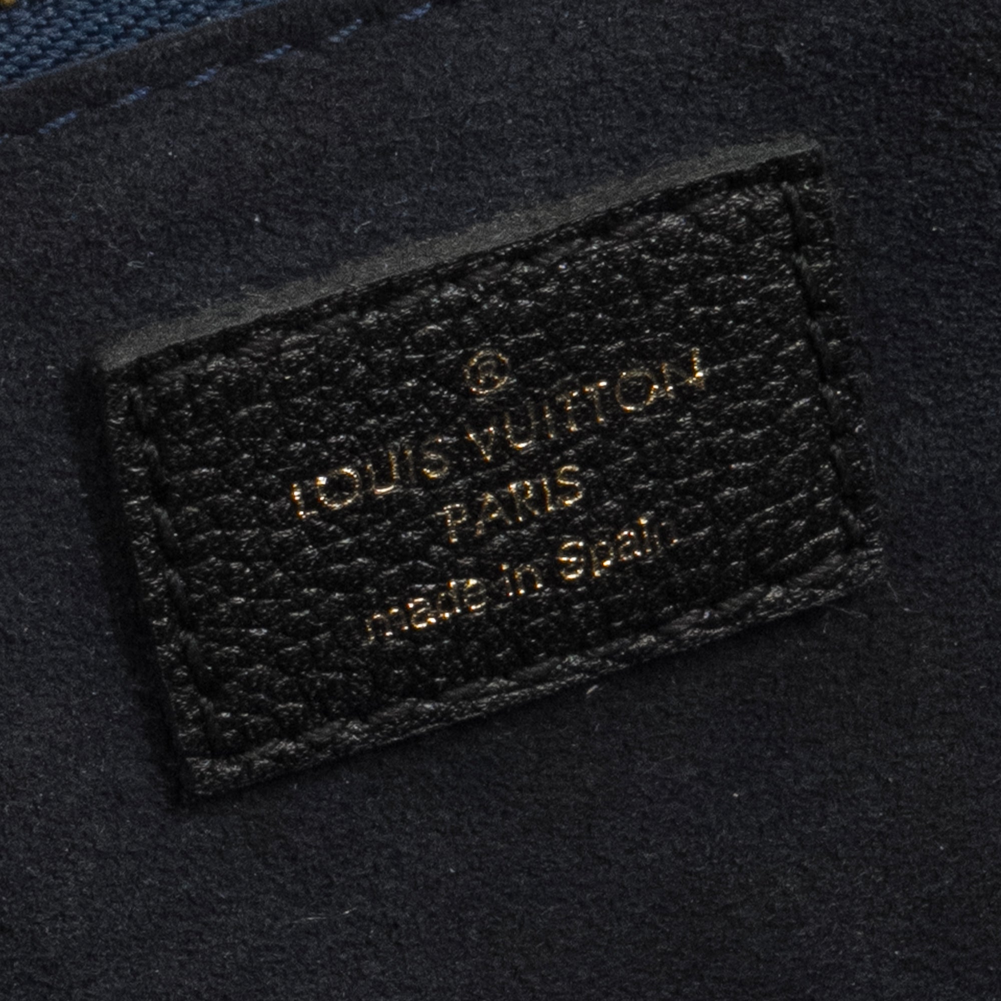 LOUIS VUITTON - Sac cabas Neverfull MM Louis Vuitton en cuir empreinte noir