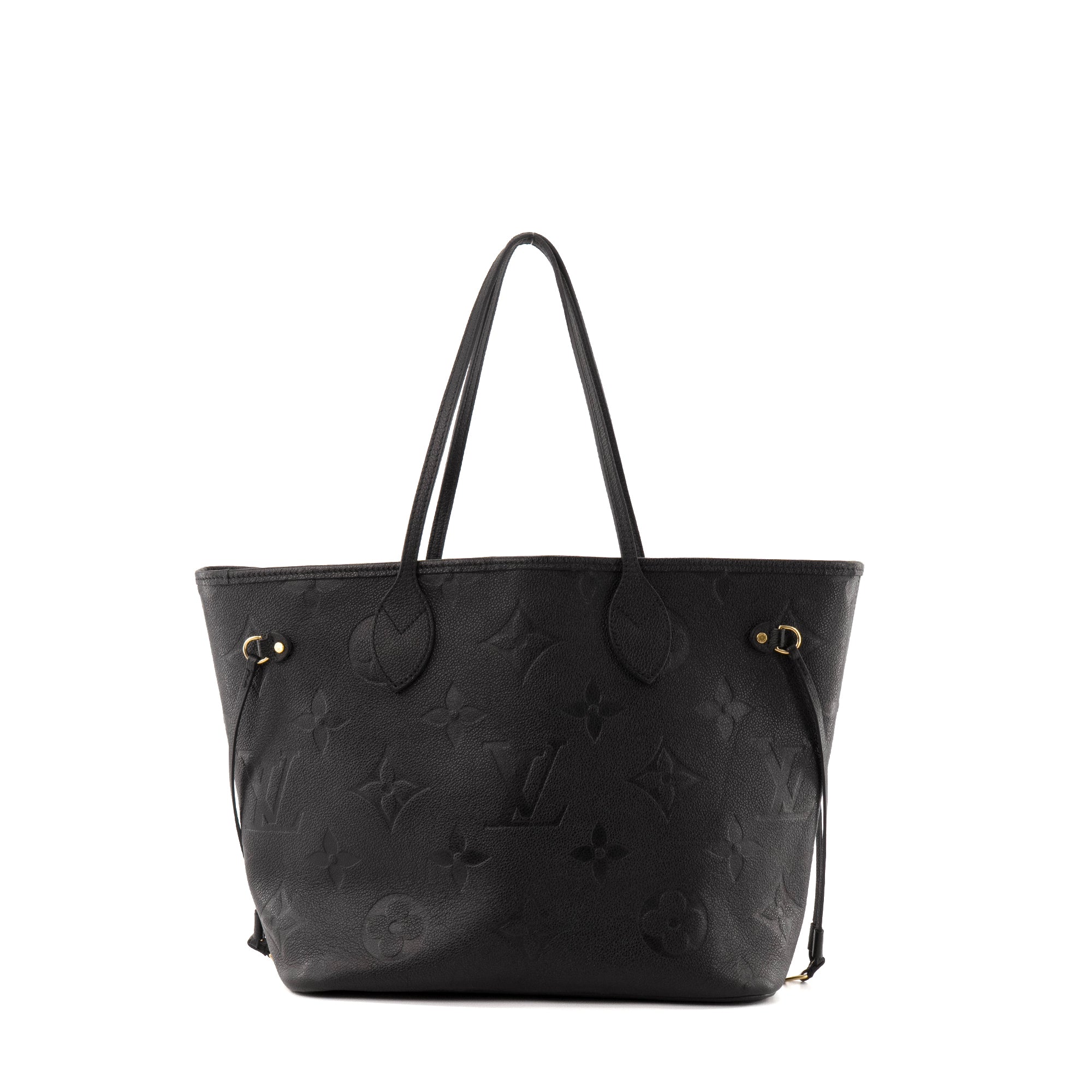 LOUIS VUITTON - Sac cabas Neverfull MM Louis Vuitton en cuir empreinte noir