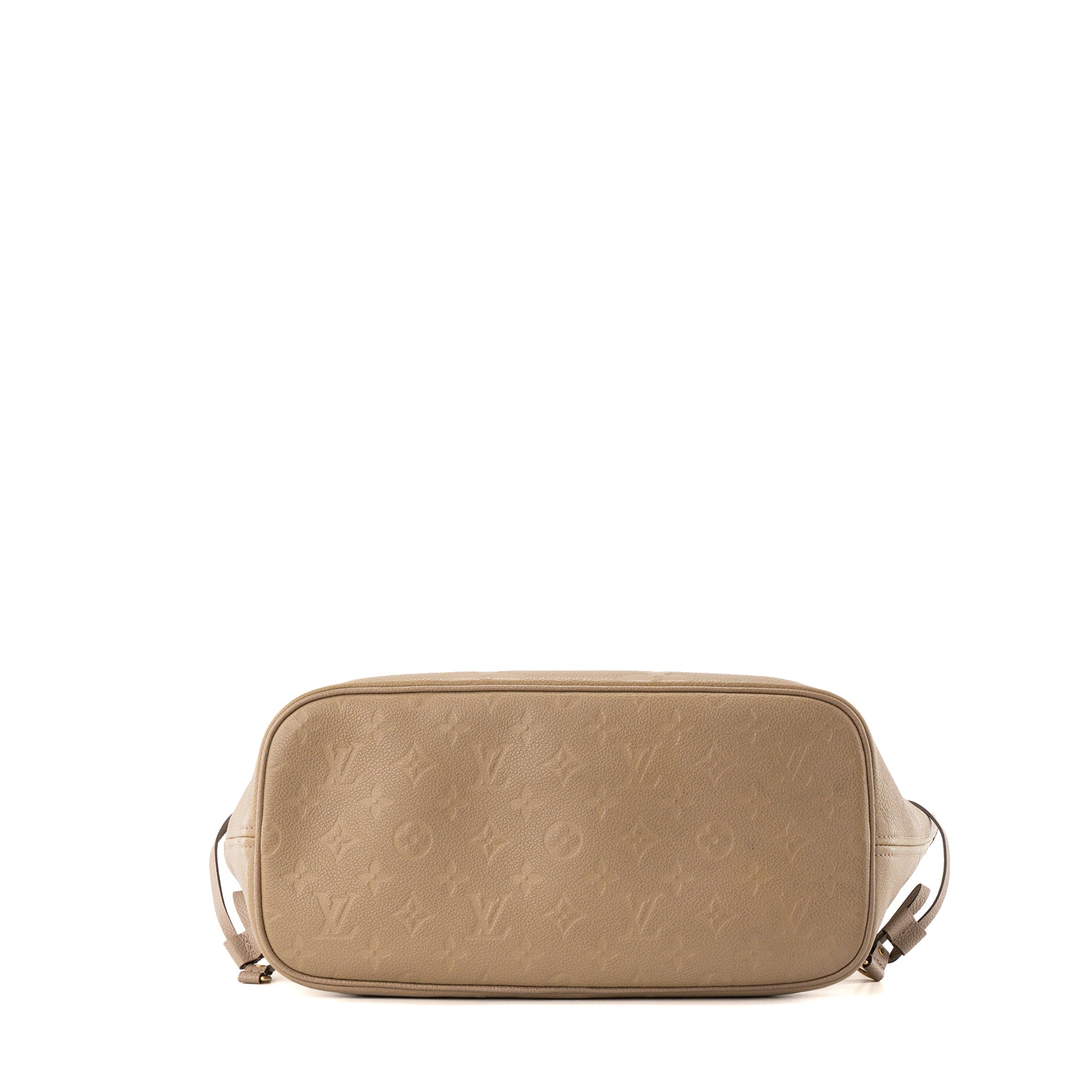 LOUIS VUITTON - Sac cabas Neverfull MM Louis Vuitton en cuir empreinte taupe