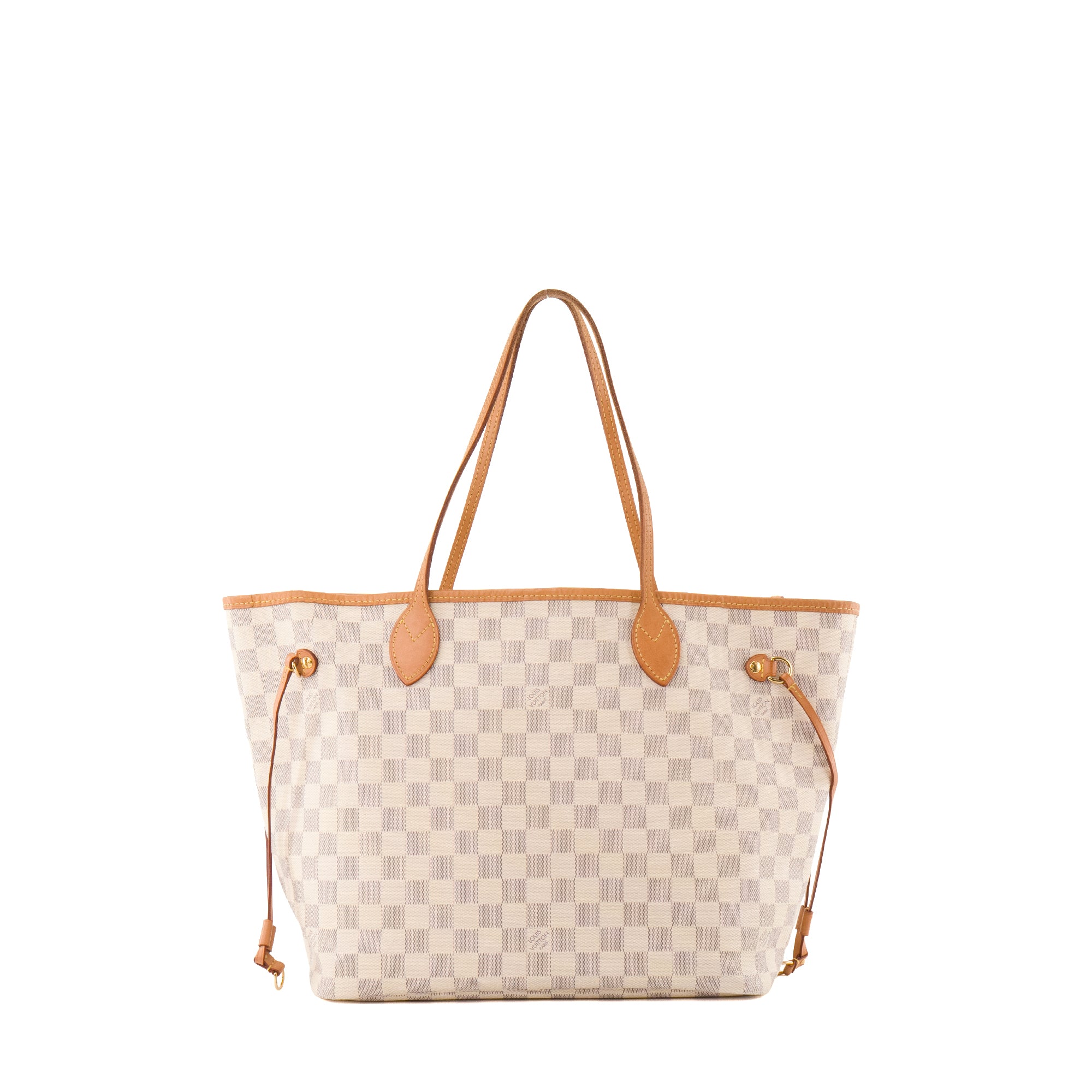 LOUIS VUITTON - Sac cabas Neverfull MM Louis Vuitton en toile enduite damier azur