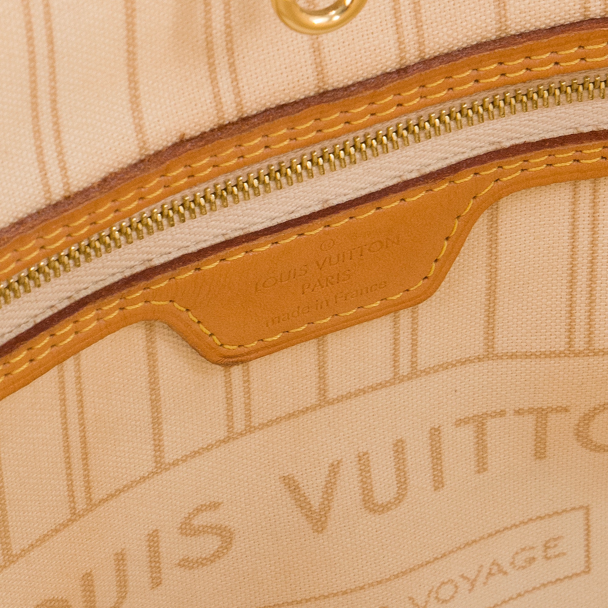 LOUIS VUITTON - Sac cabas Neverfull MM Louis Vuitton en toile enduite damier azur