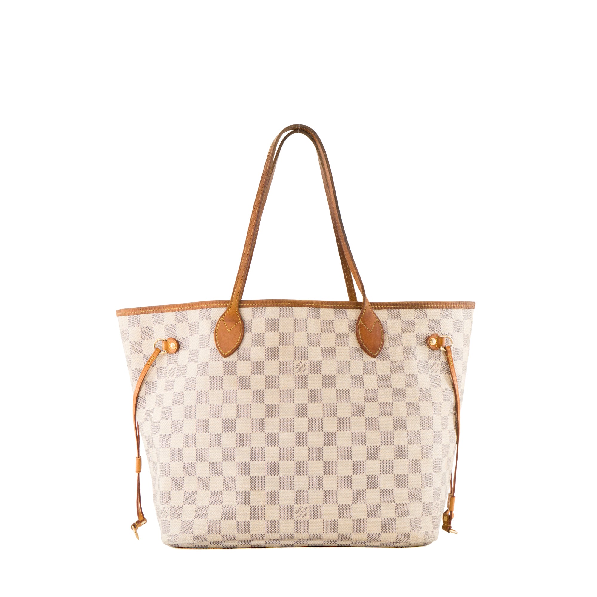 LOUIS VUITTON - Sac cabas Neverfull MM Louis Vuitton en toile enduite damier azur