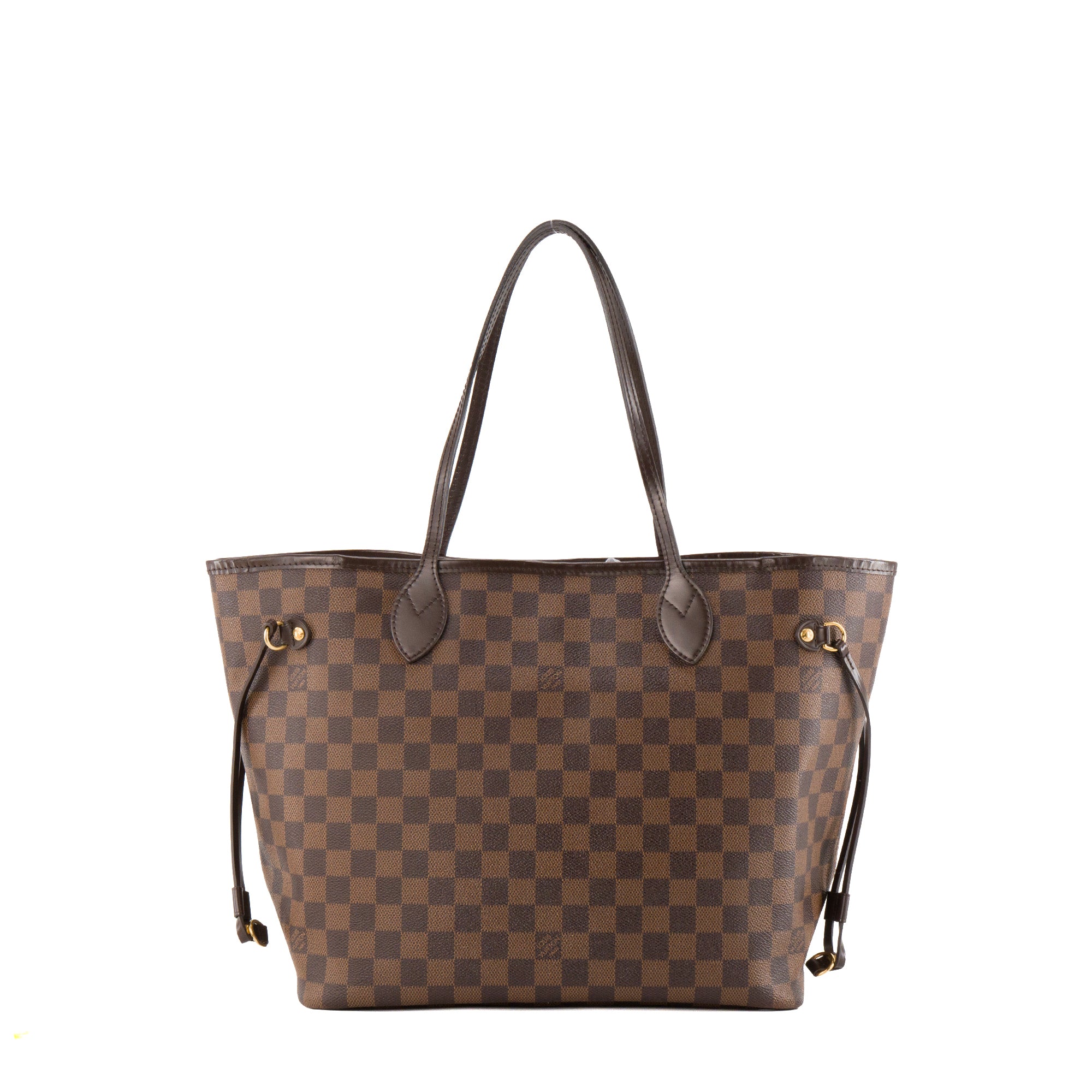 LOUIS VUITTON - Sac cabas Neverfull MM Louis Vuitton en toile enduite damier ébène