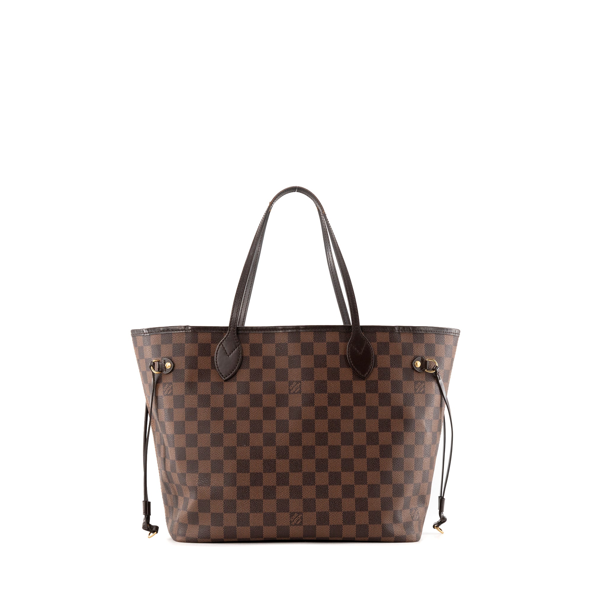 LOUIS VUITTON - Sac cabas Neverfull MM Louis Vuitton en toile enduite damier ébène