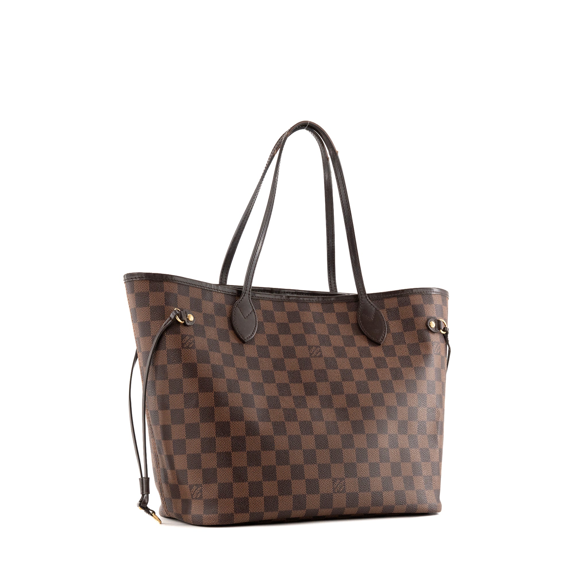 LOUIS VUITTON - Sac cabas Neverfull MM Louis Vuitton en toile enduite damier ébène