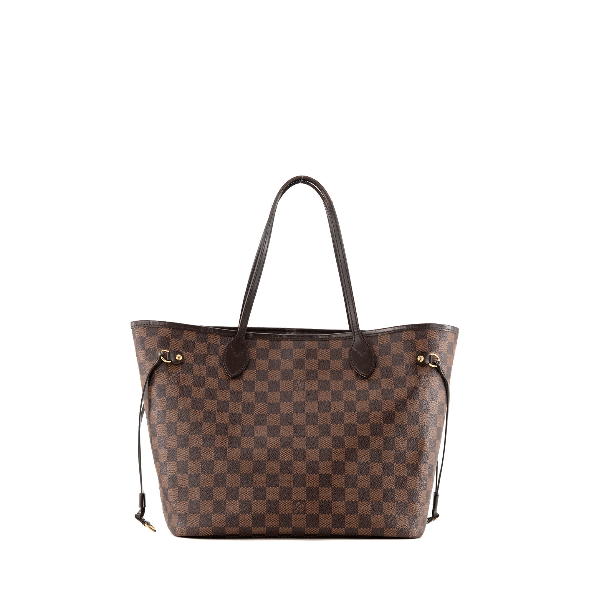LOUIS VUITTON - Sac cabas Neverfull MM Louis Vuitton en toile enduite damier ébène