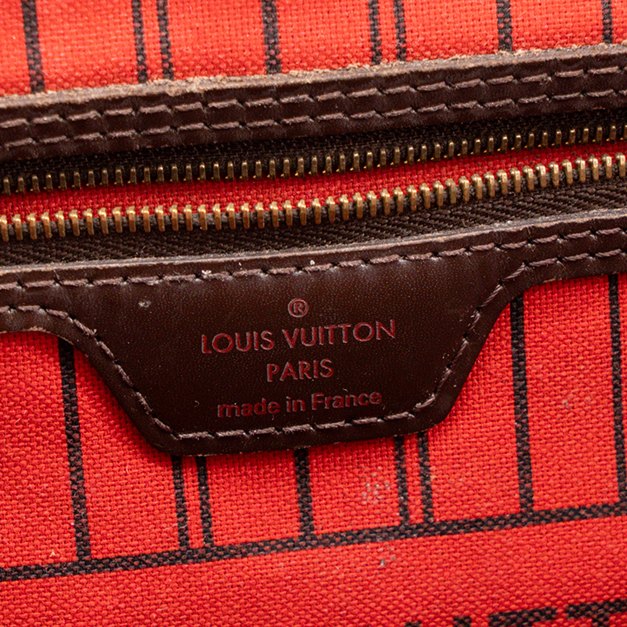 LOUIS VUITTON - Sac cabas Neverfull MM Louis Vuitton en toile enduite damier ébène