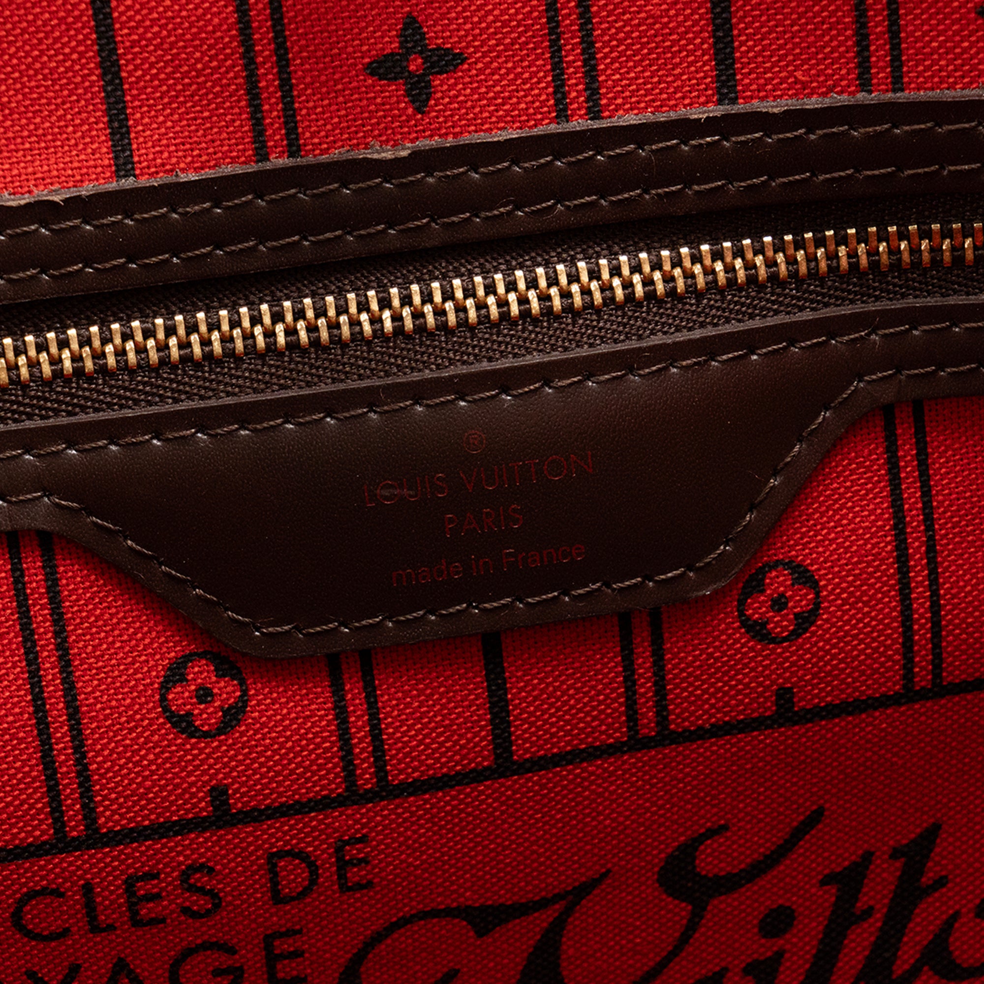 LOUIS VUITTON - Sac cabas Neverfull GM Louis Vuitton en toile enduite damier ébène