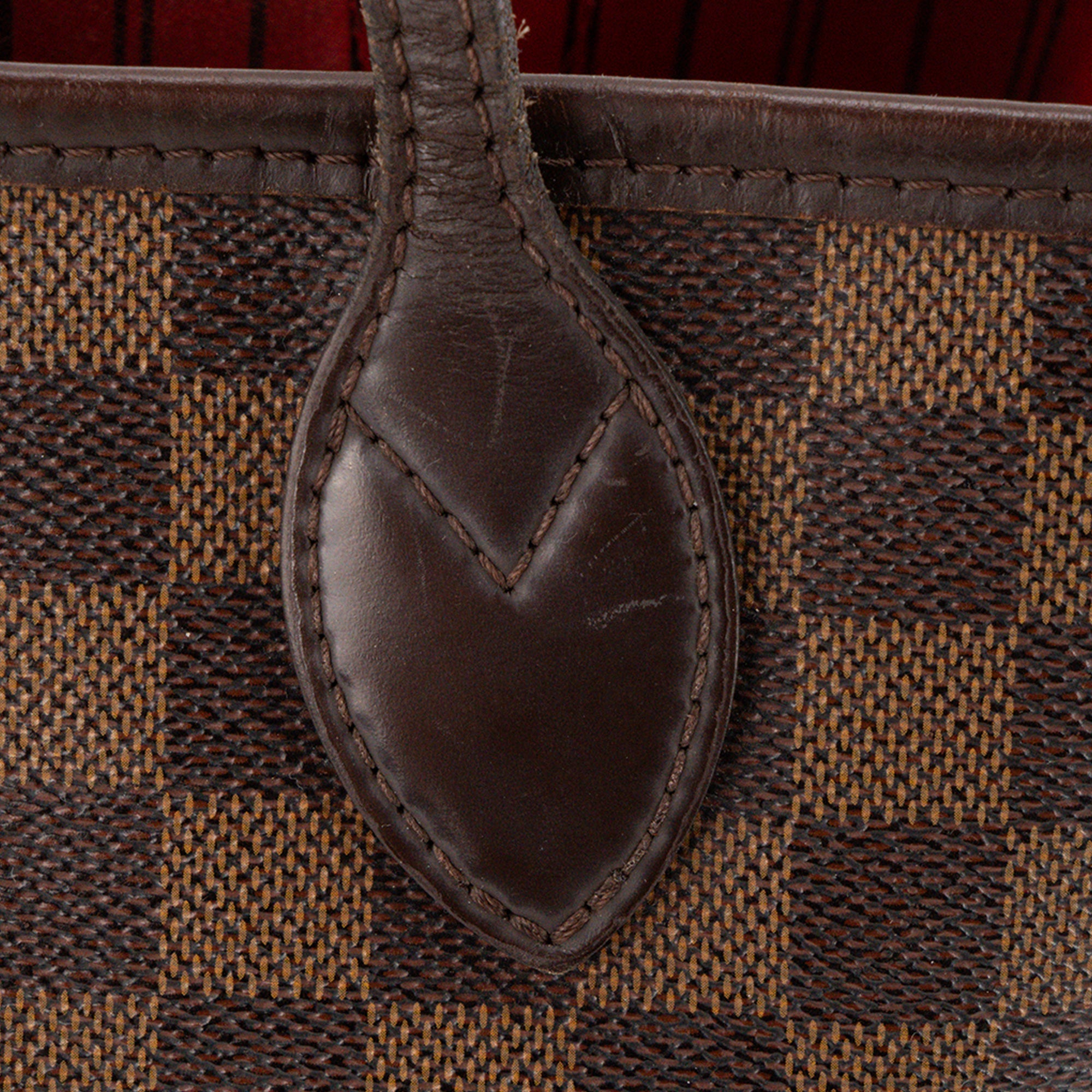 LOUIS VUITTON - Sac cabas Neverfull MM Louis Vuitton en toile enduite damier ébène