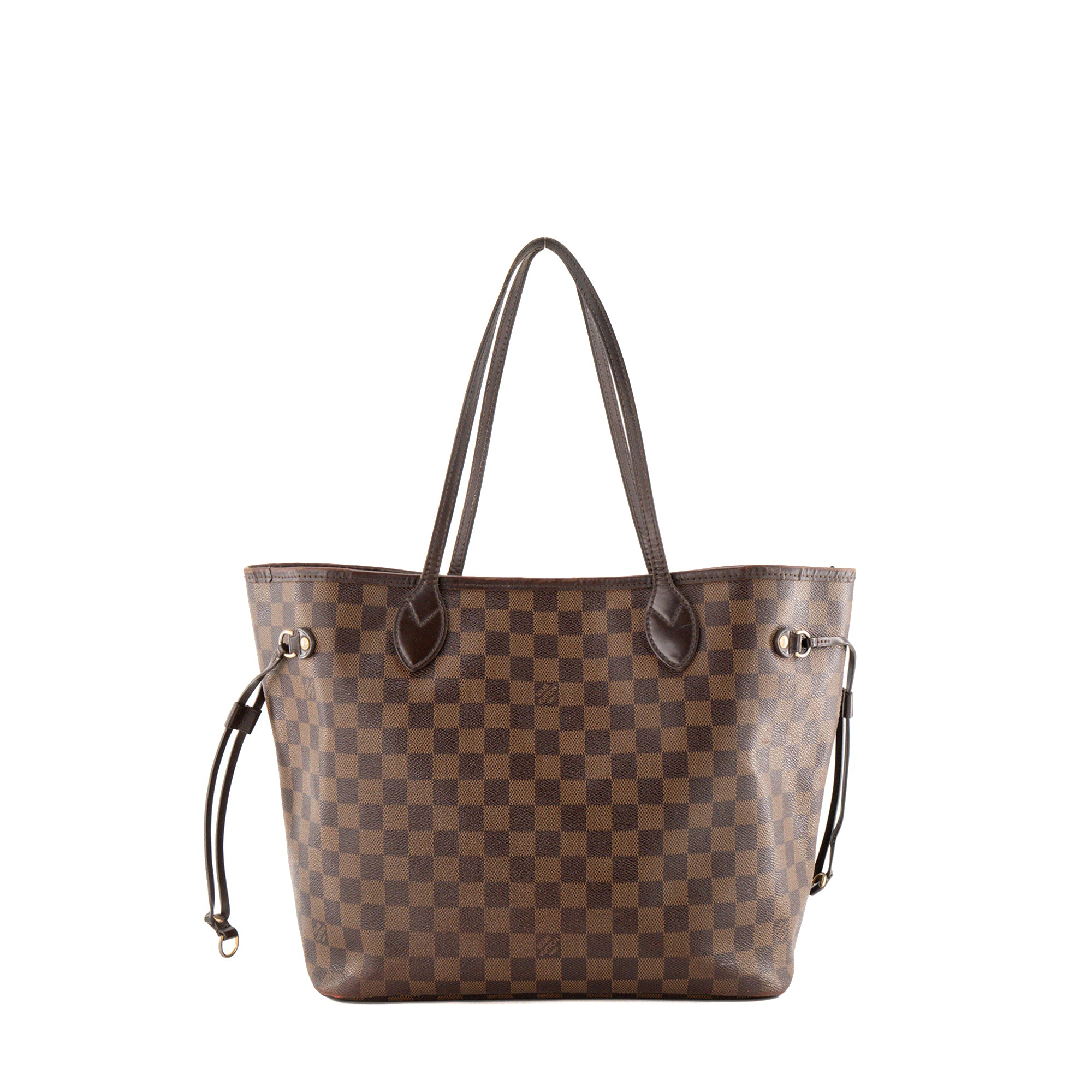 LOUIS VUITTON - Sac cabas Neverfull MM Louis Vuitton en toile enduite damier ébène