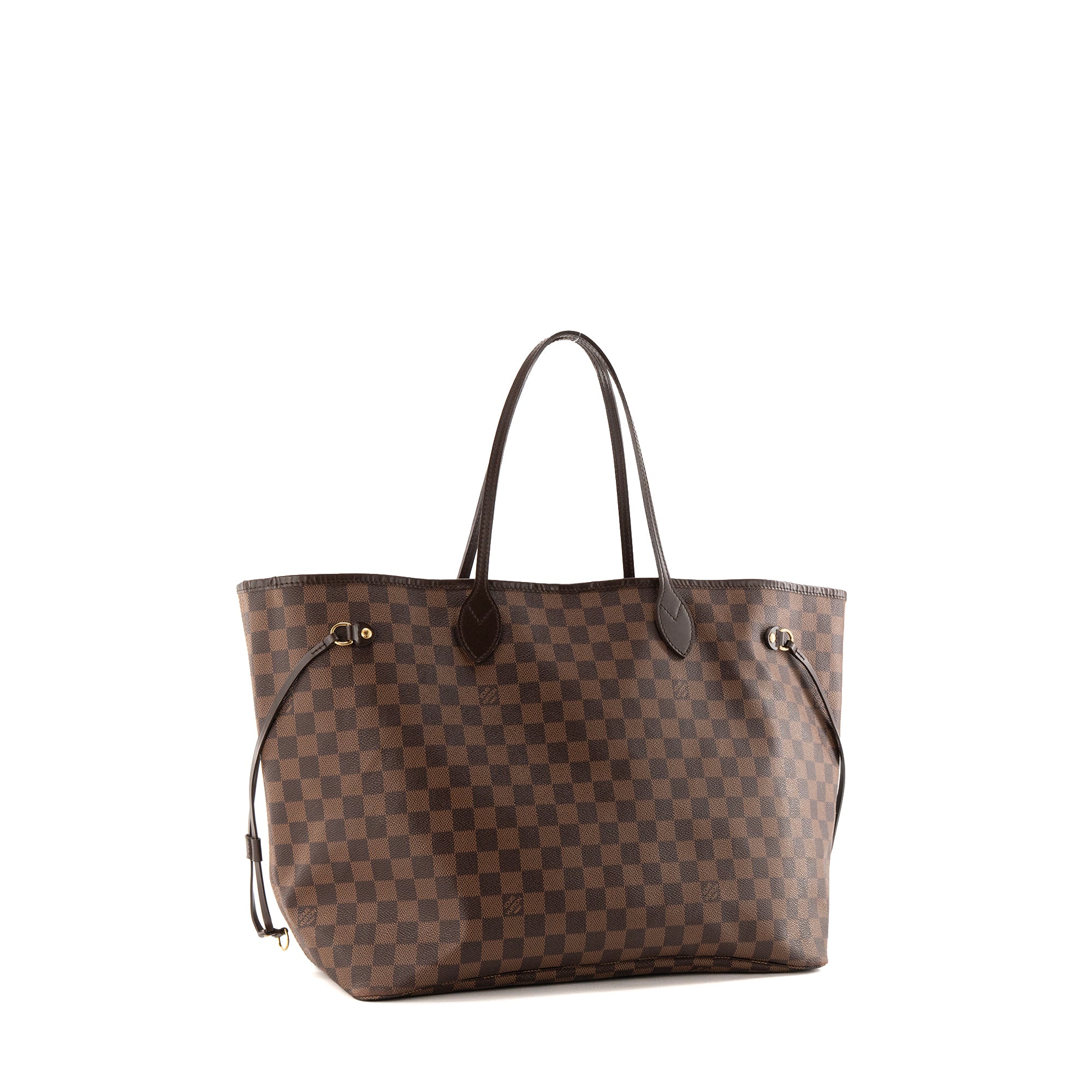 LOUIS VUITTON - Sac cabas Neverfull GM Louis Vuitton en toile enduite damier ébène