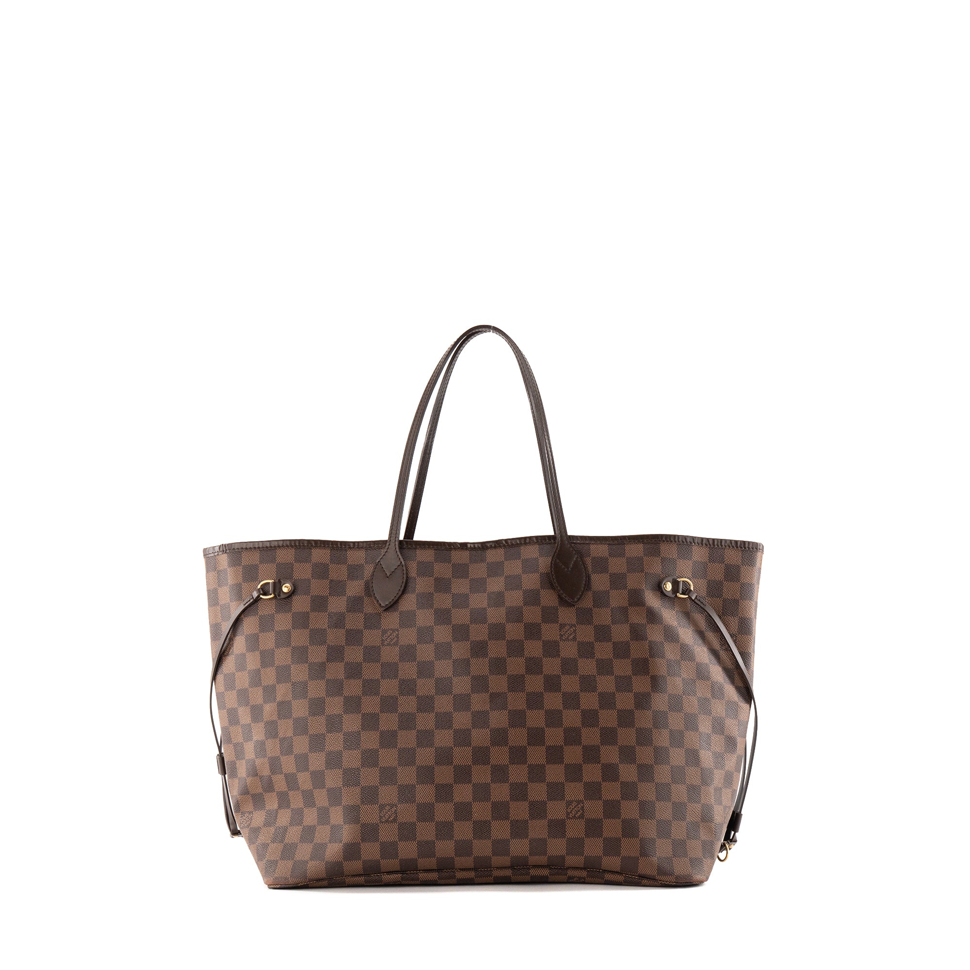 LOUIS VUITTON - Sac cabas Neverfull GM Louis Vuitton en toile enduite damier ébène