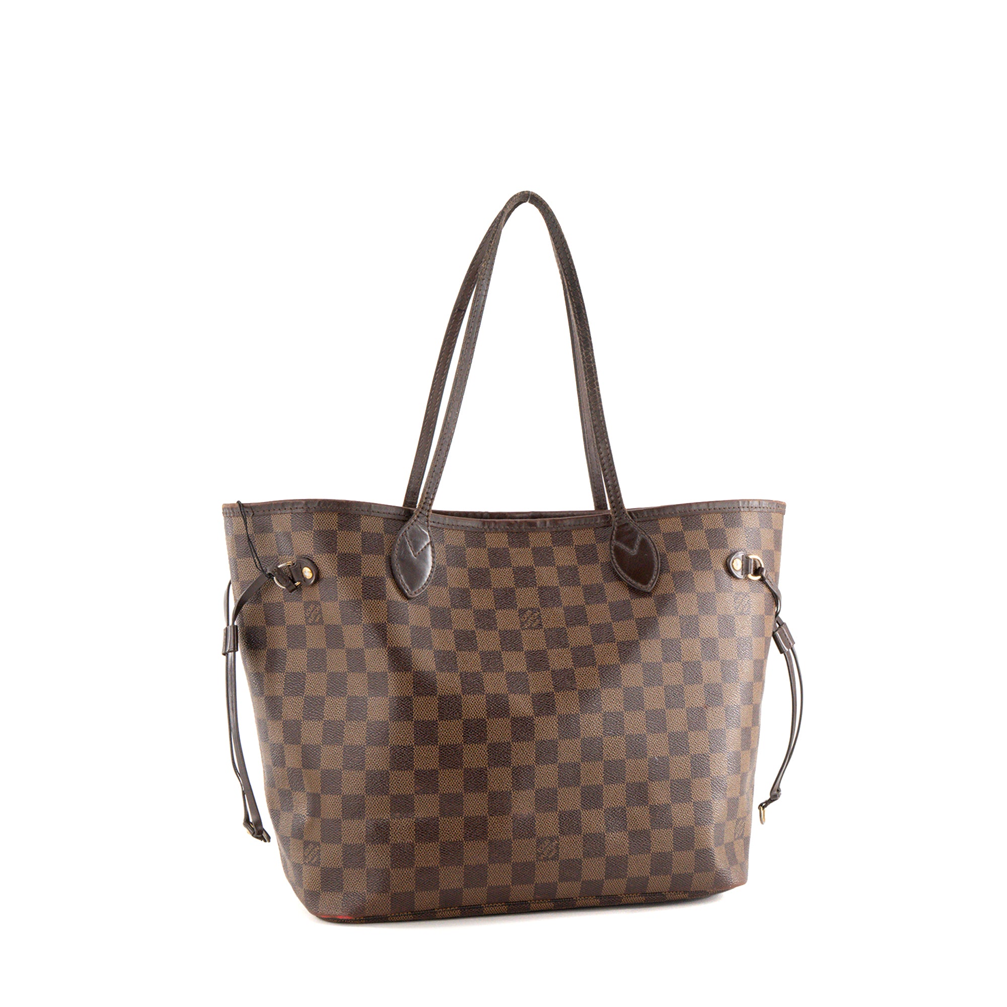 LOUIS VUITTON - Sac cabas Neverfull MM Louis Vuitton en toile enduite damier ébène