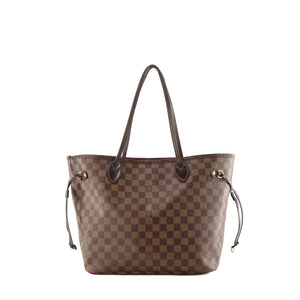 LOUIS VUITTON - Sac cabas Neverfull MM Louis Vuitton en toile enduite damier ébène