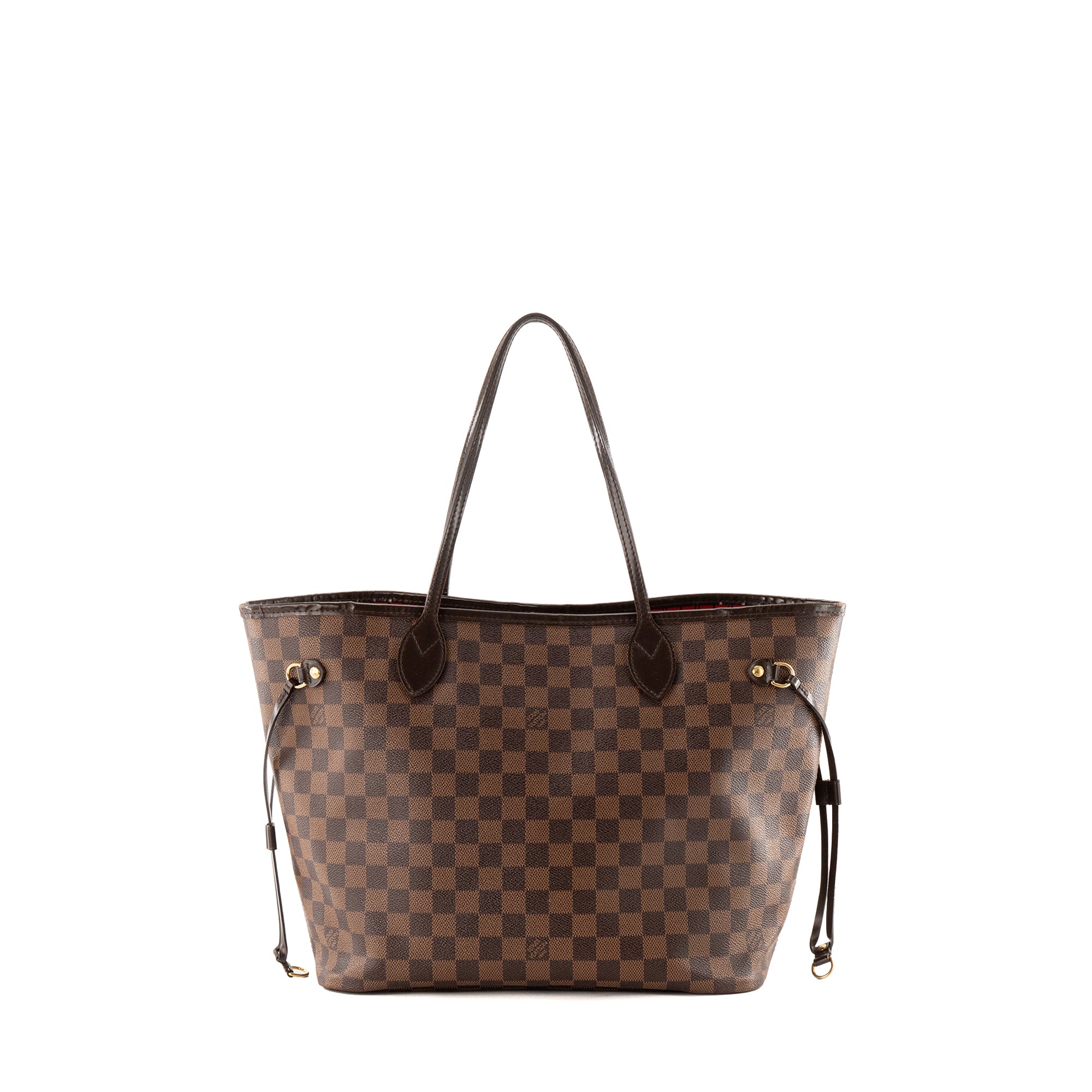 LOUIS VUITTON - Sac cabas Neverfull MM Louis Vuitton en toile enduite damier ébène