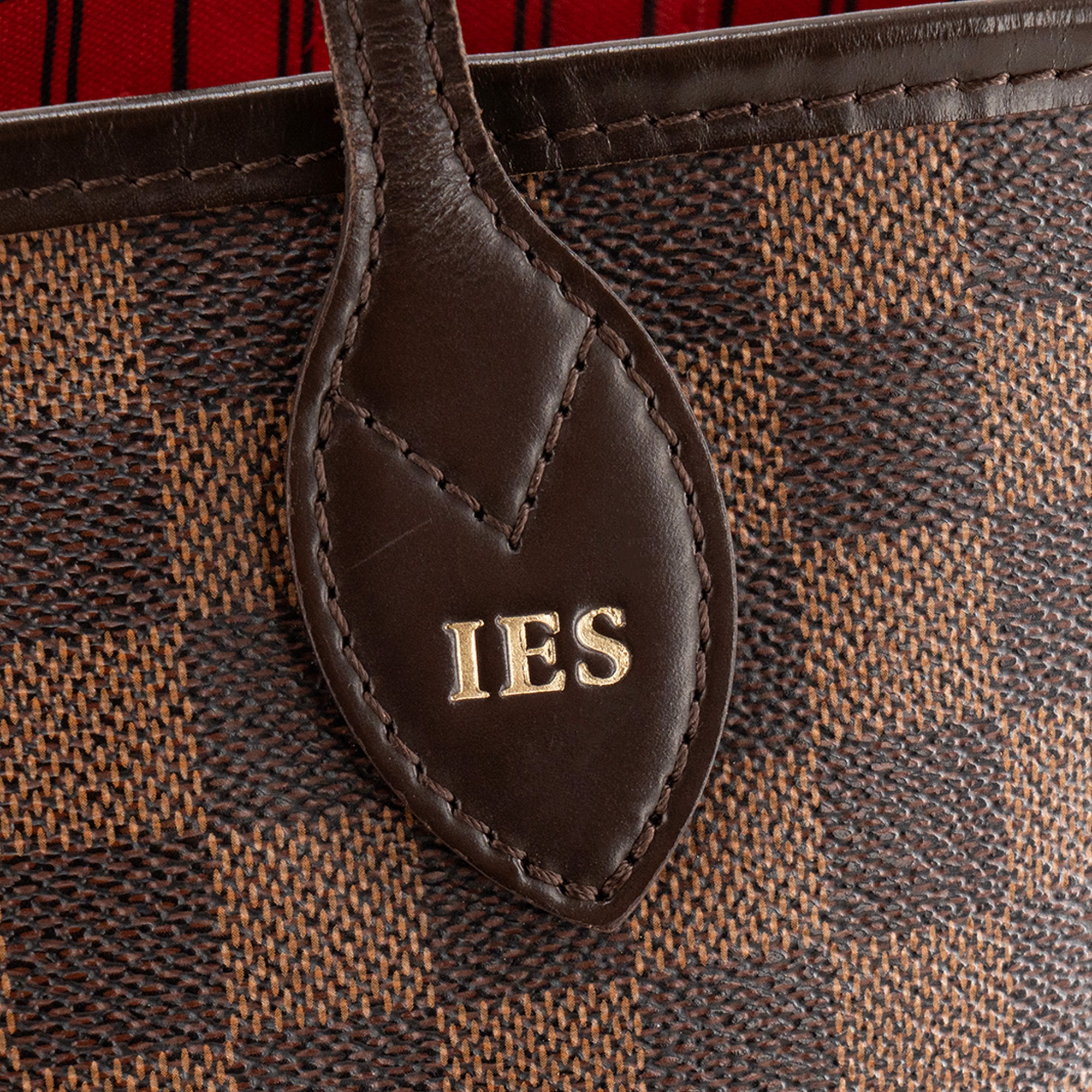 LOUIS VUITTON - Sac cabas Neverfull MM Louis Vuitton en toile enduite damier ébène