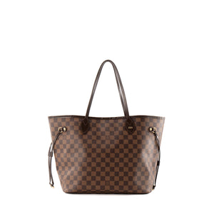 LOUIS VUITTON - Sac cabas Neverfull MM Louis Vuitton en toile enduite damier ébène