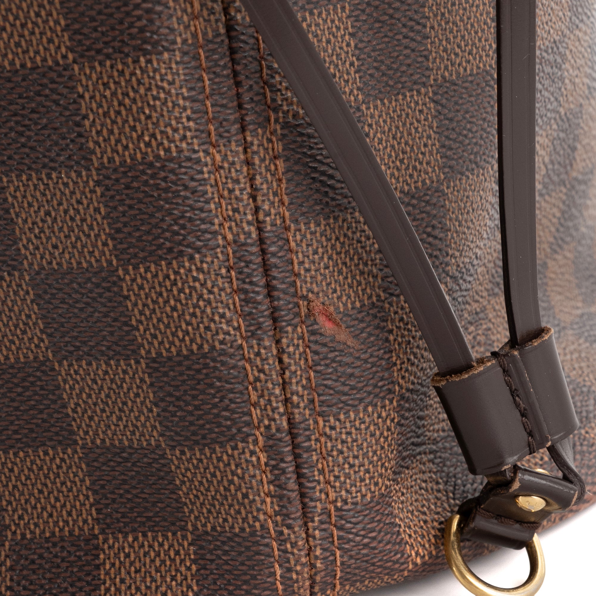 LOUIS VUITTON - Sac cabas Neverfull MM Louis Vuitton en toile enduite damier ébène