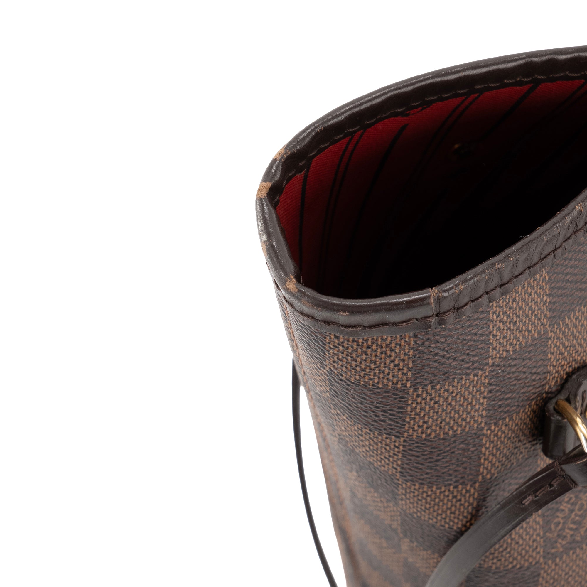 LOUIS VUITTON - Sac cabas Neverfull MM Louis Vuitton en toile enduite damier ébène