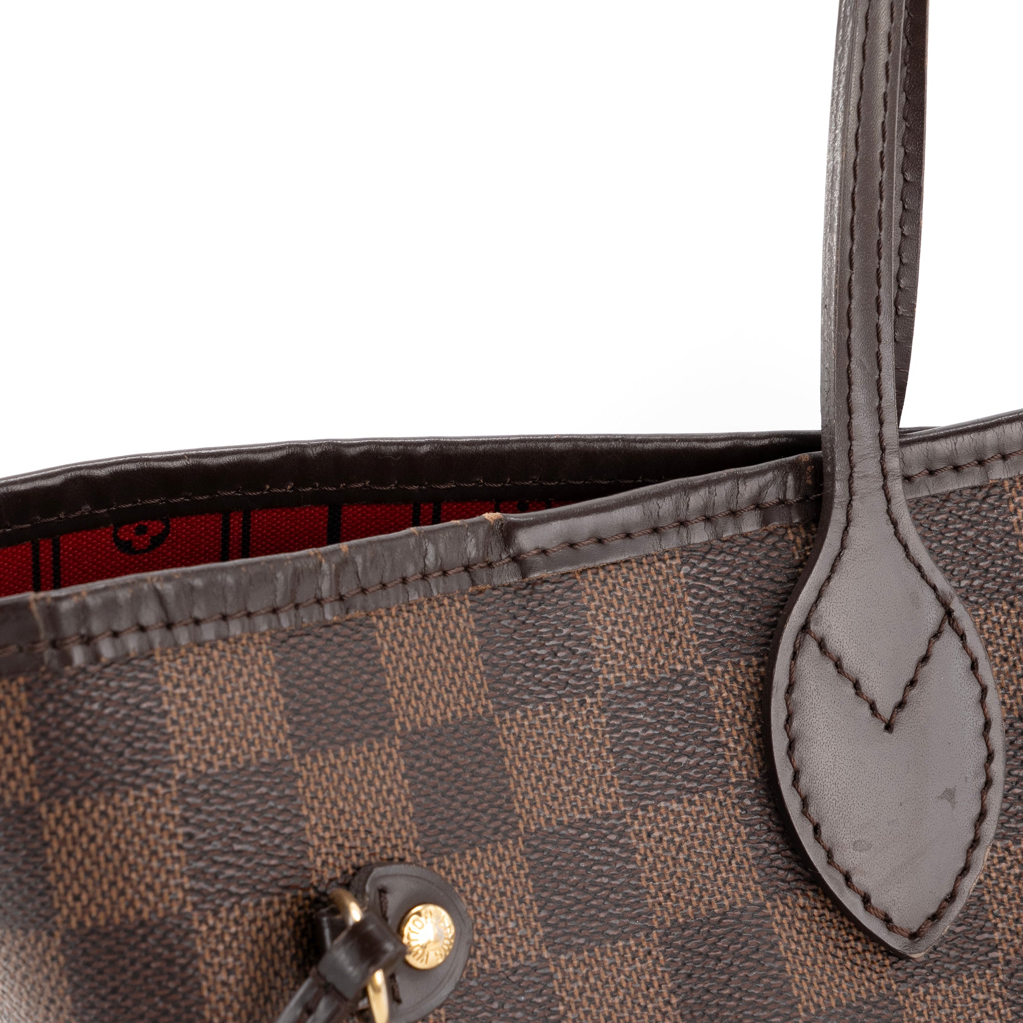 LOUIS VUITTON - Sac cabas Neverfull MM Louis Vuitton en toile enduite damier ébène