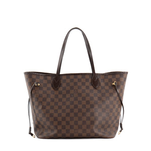 LOUIS VUITTON - Sac cabas Neverfull MM Louis Vuitton en toile enduite damier ébène