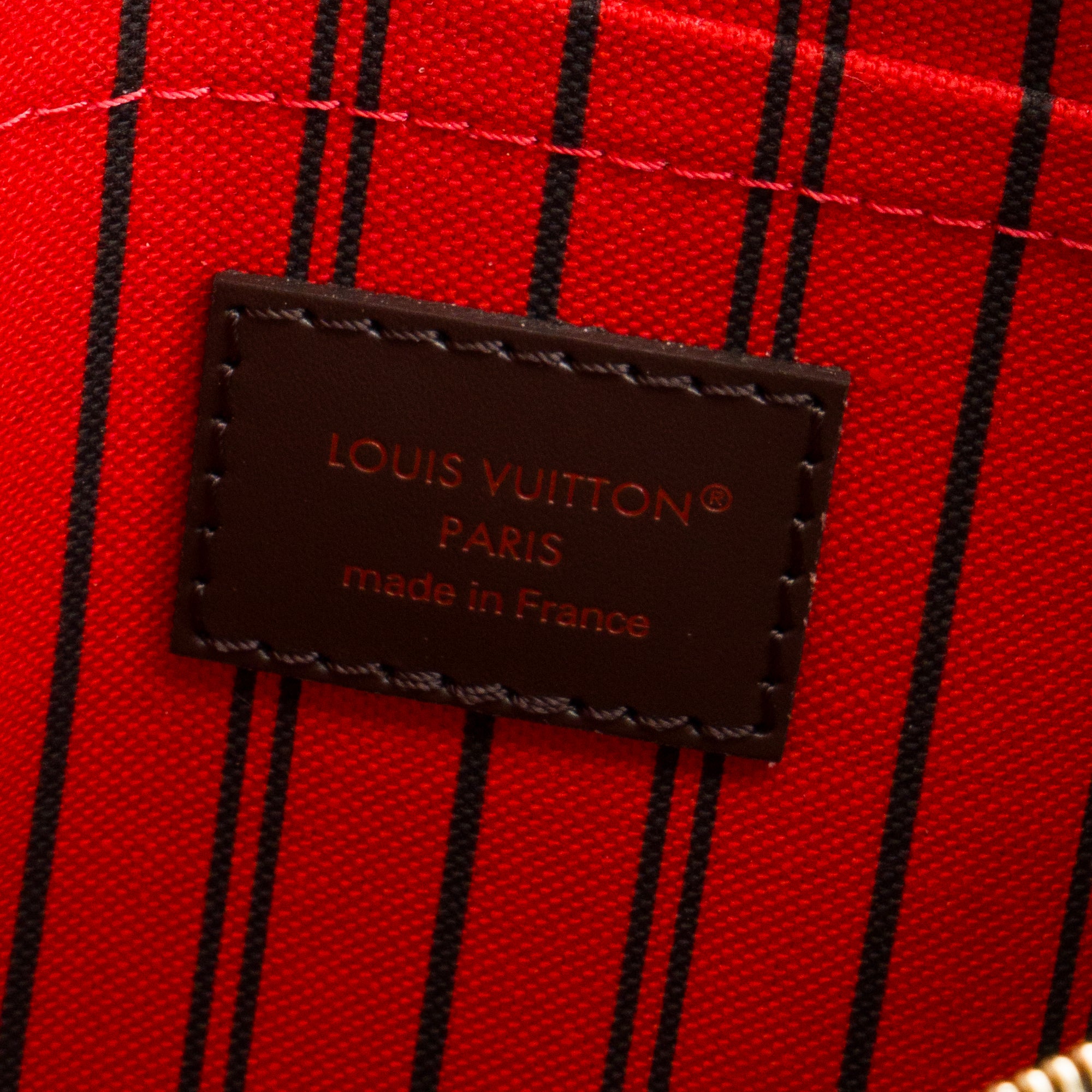 LOUIS VUITTON - Sac cabas Neverfull MM Louis Vuitton en toile enduite damier ébène