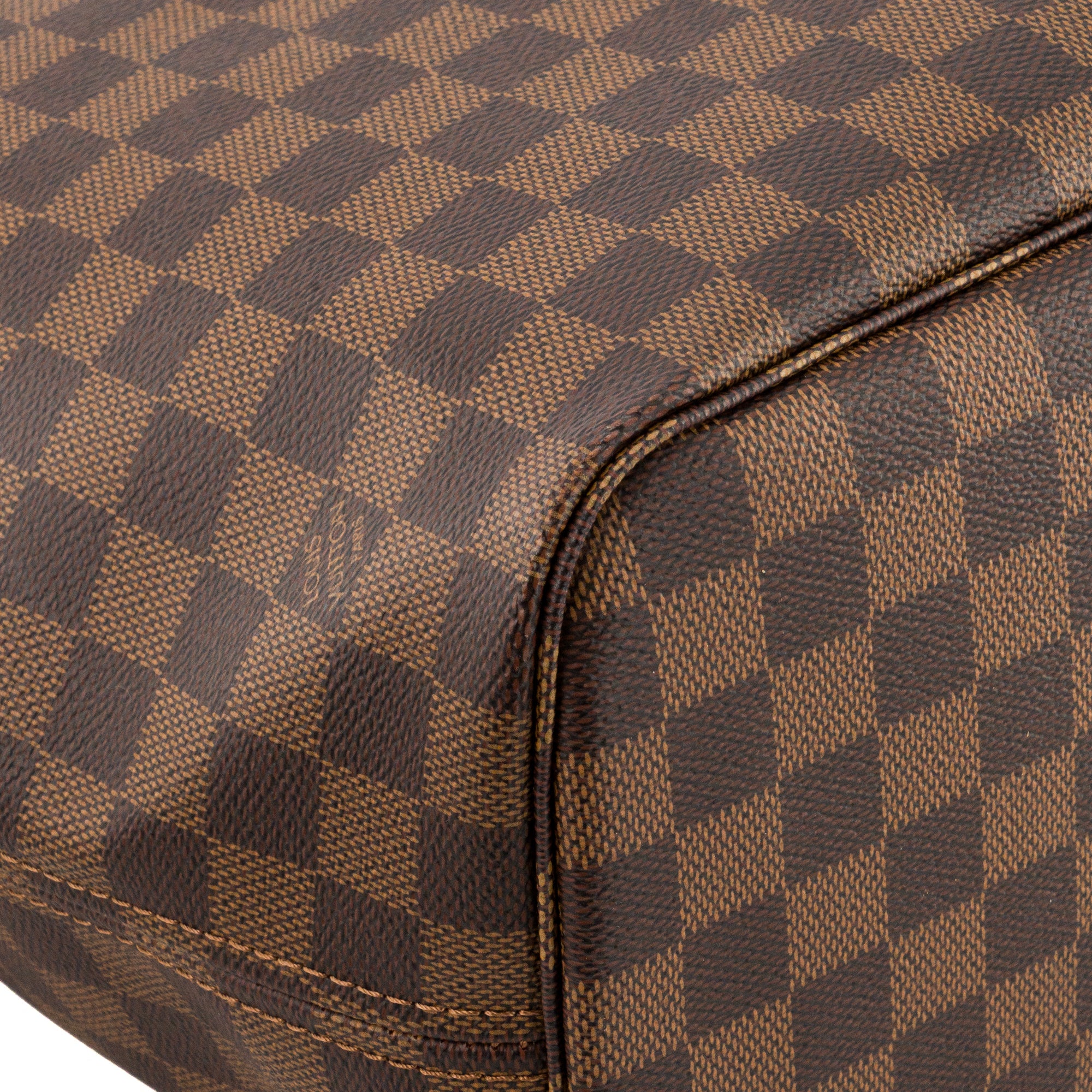 LOUIS VUITTON - Sac cabas Neverfull MM Louis Vuitton en toile enduite damier ébène