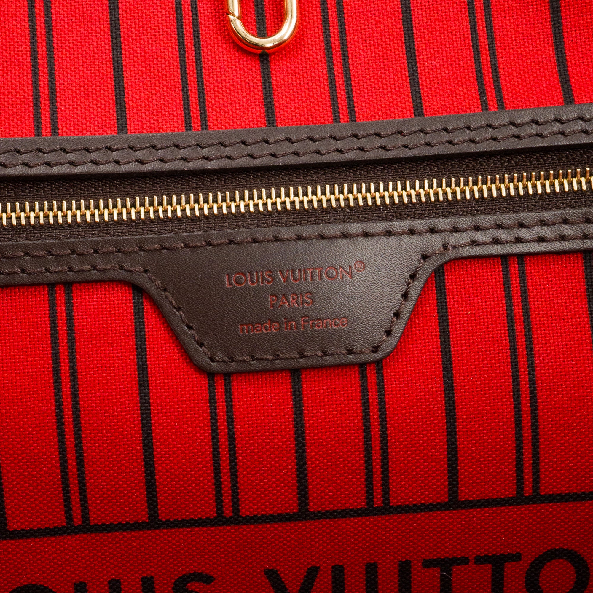LOUIS VUITTON - Sac cabas Neverfull MM Louis Vuitton en toile enduite damier ébène