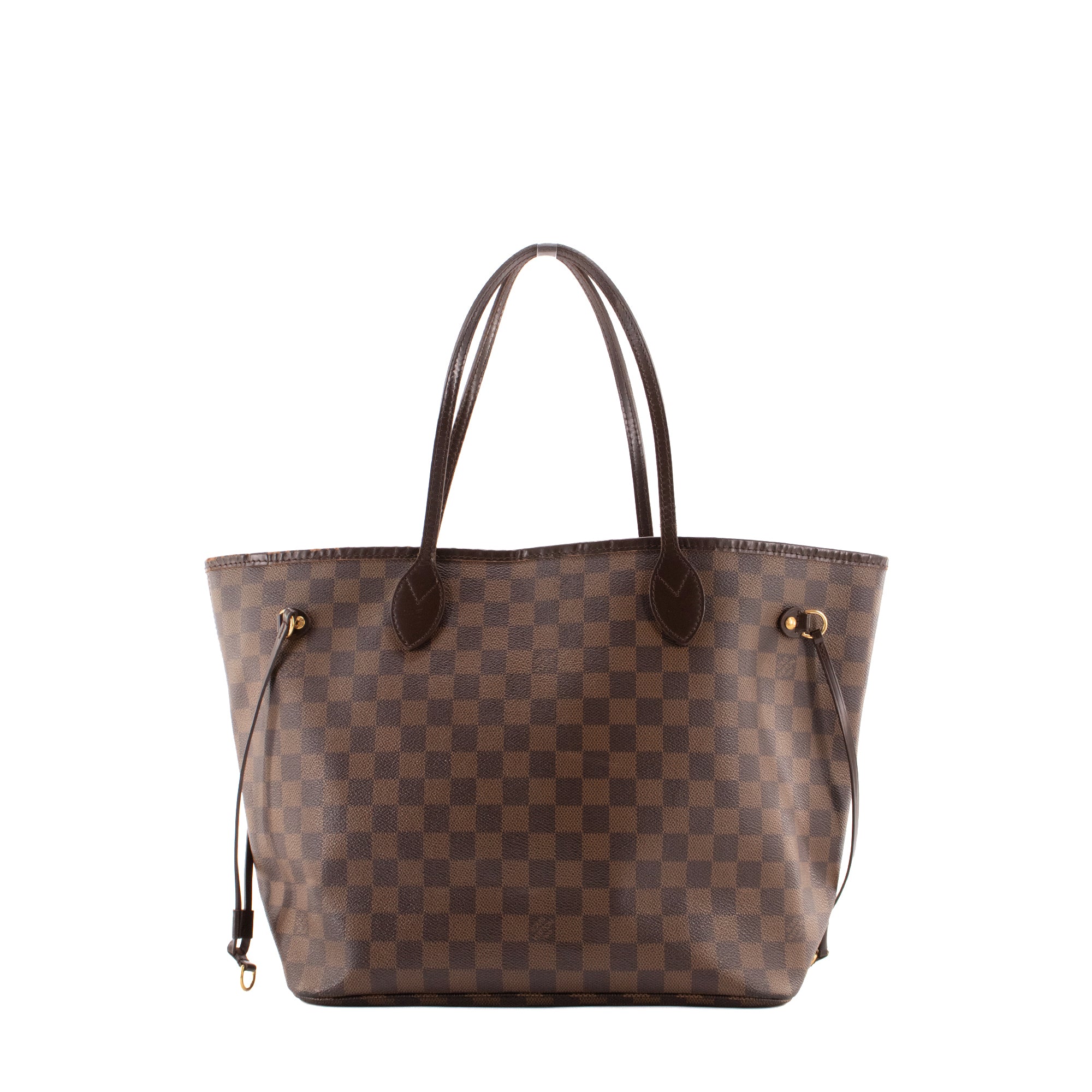 LOUIS VUITTON - Sac cabas Neverfull MM Louis Vuitton en toile enduite damier ébène