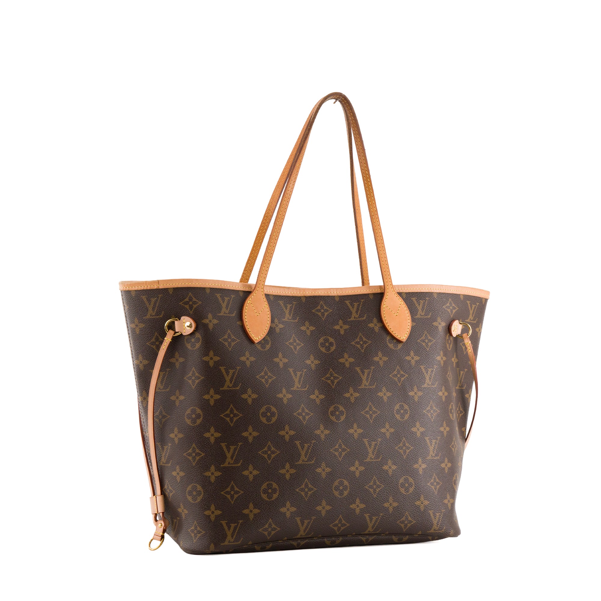 LOUIS VUITTON - Sac cabas Neverfull MM Louis Vuitton en toile enduite monogrammée