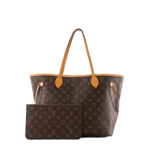 LOUIS VUITTON - Sac cabas Neverfull MM Louis Vuitton en toile enduite monogrammée