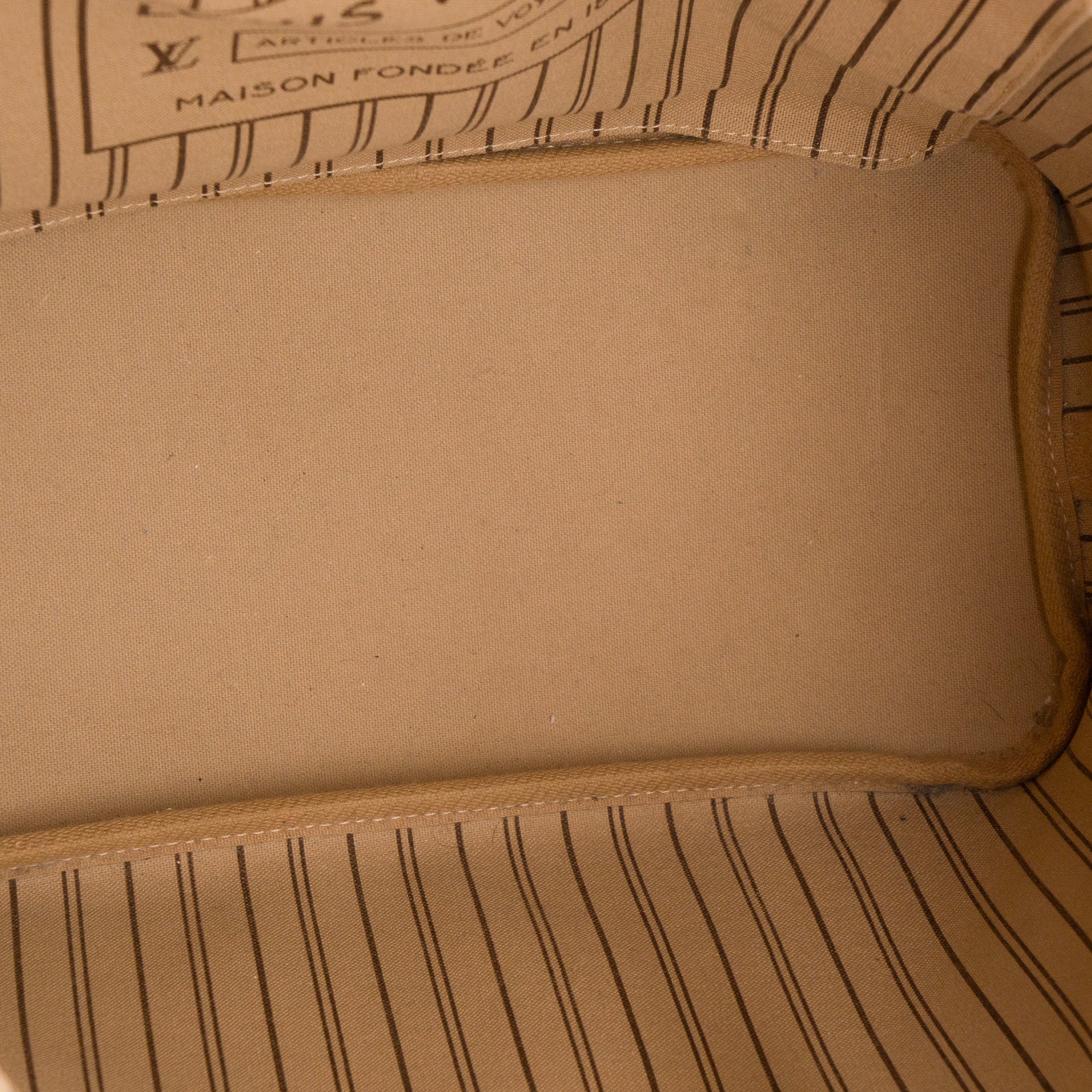 LOUIS VUITTON - Sac cabas Neverfull MM Louis Vuitton en toile enduite monogrammée