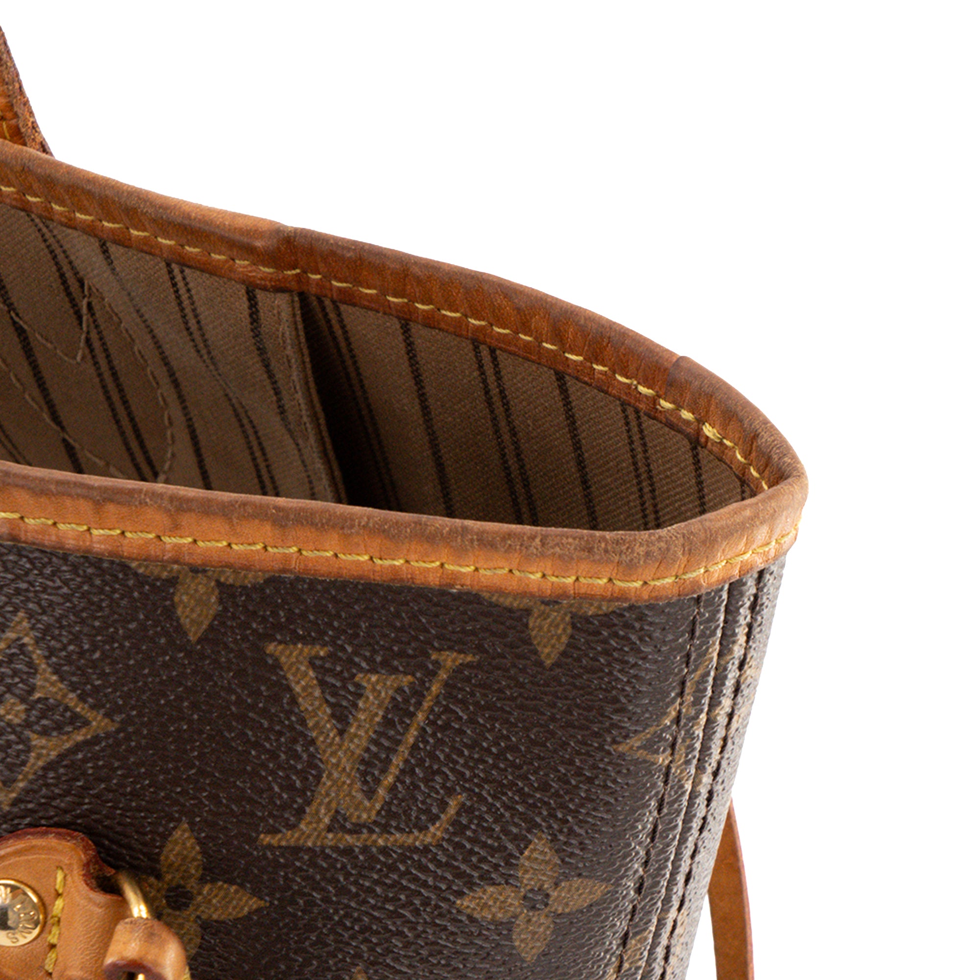 LOUIS VUITTON - Sac cabas Neverfull MM Louis Vuitton en toile enduite monogrammée