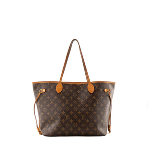 LOUIS VUITTON - Sac cabas Neverfull MM Louis Vuitton en toile enduite monogrammée