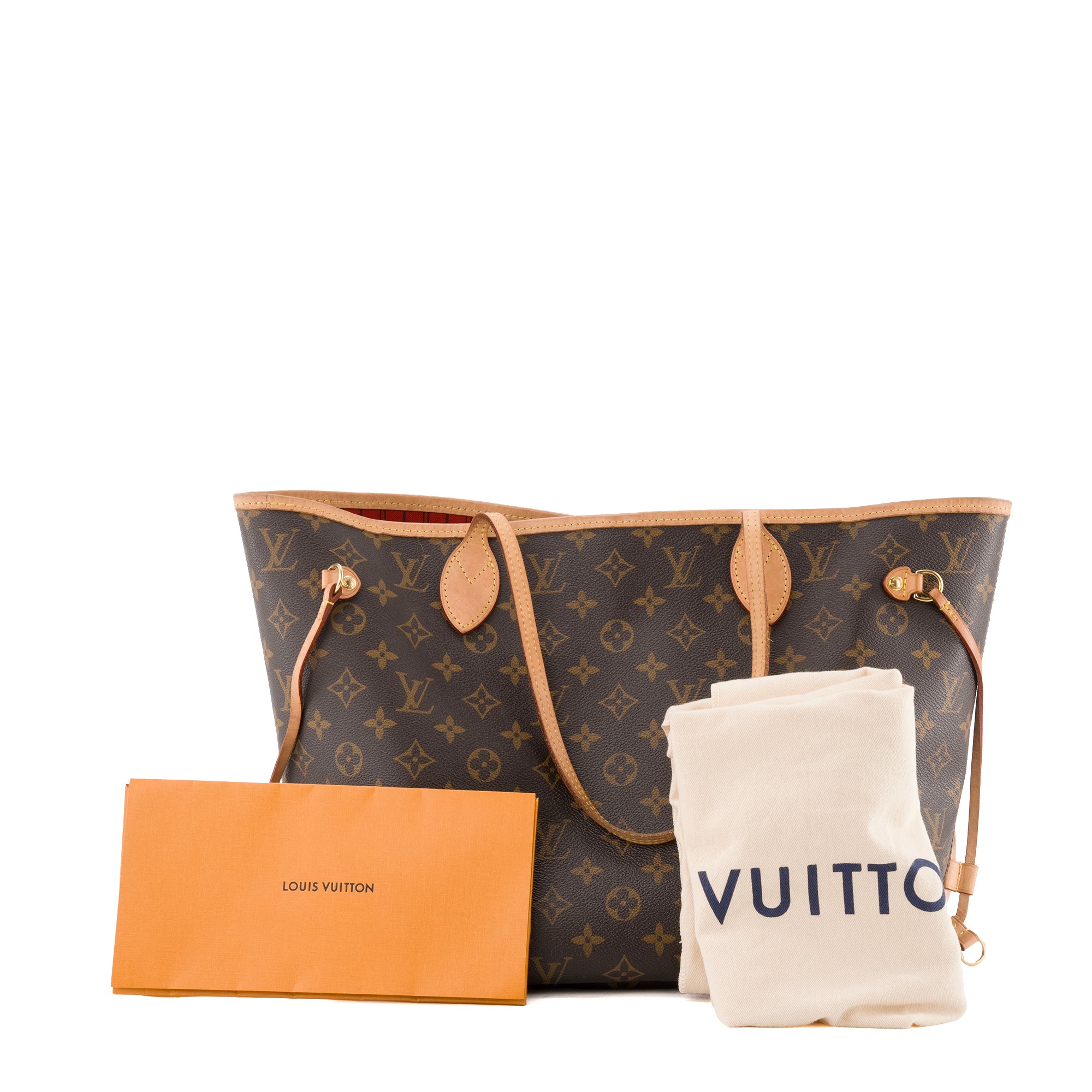 LOUIS VUITTON - Sac cabas Neverfull MM Louis Vuitton en toile enduite monogrammée