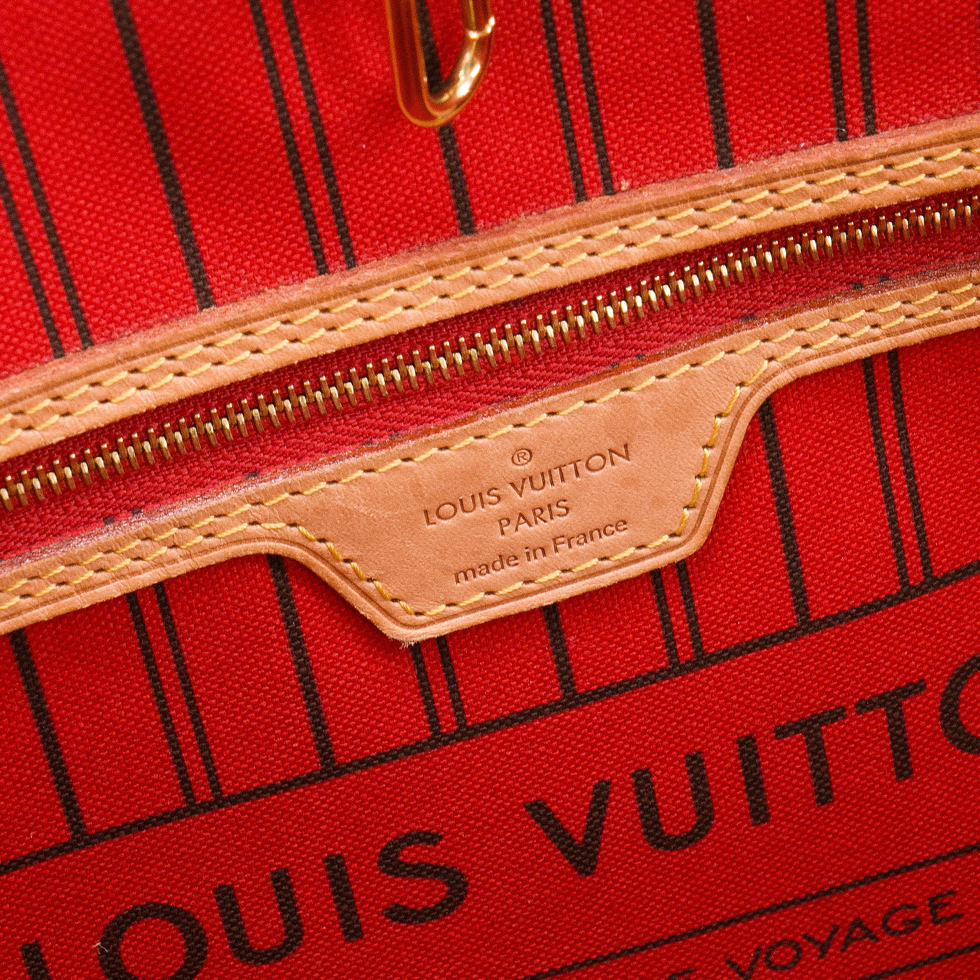 LOUIS VUITTON - Sac cabas Neverfull MM Louis Vuitton en toile enduite monogrammée