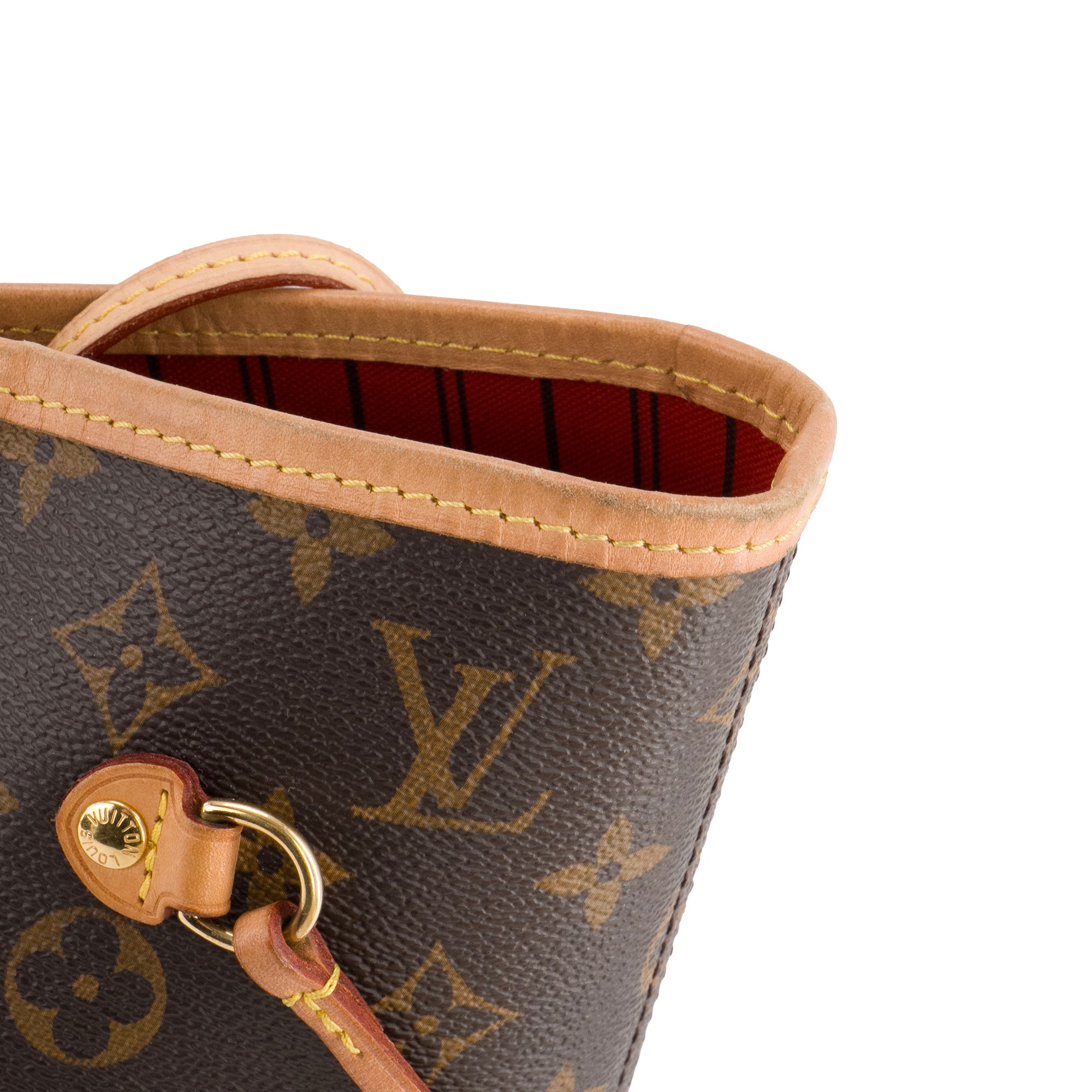 LOUIS VUITTON - Sac cabas Neverfull MM Louis Vuitton en toile enduite monogrammée