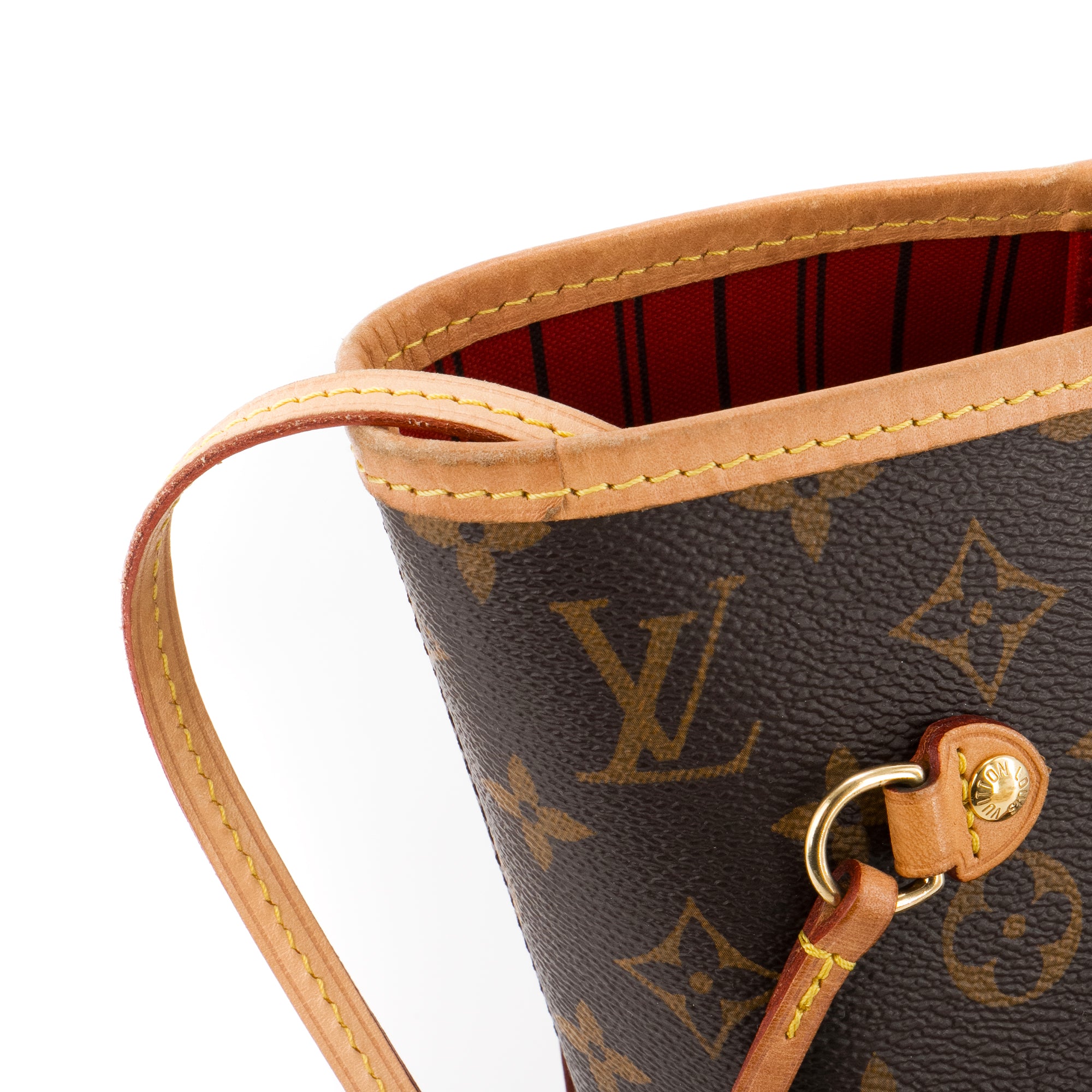 LOUIS VUITTON - Sac cabas Neverfull MM Louis Vuitton en toile enduite monogrammée