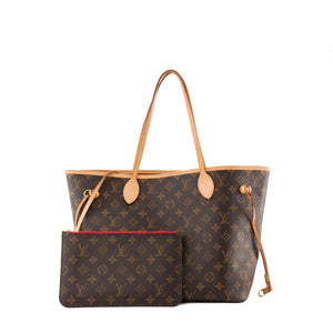 LOUIS VUITTON - Sac cabas Neverfull MM Louis Vuitton en toile enduite monogrammée