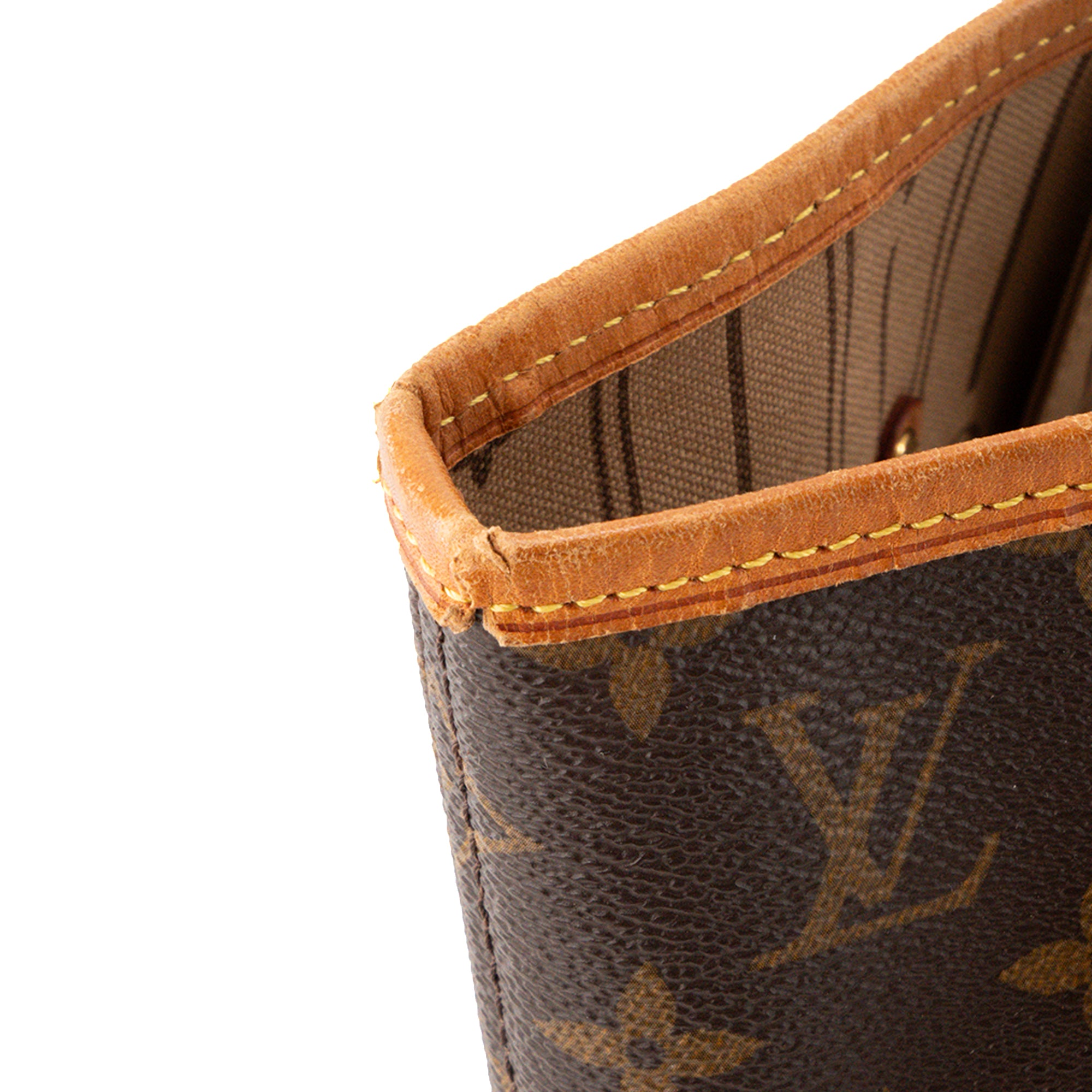 LOUIS VUITTON - Sac cabas Neverfull MM Louis Vuitton en toile enduite monogrammée