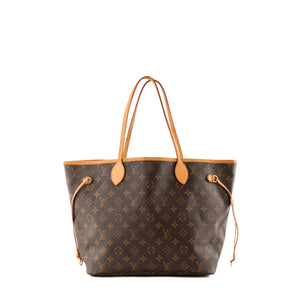 LOUIS VUITTON - Sac cabas Neverfull MM Louis Vuitton en toile enduite monogrammée