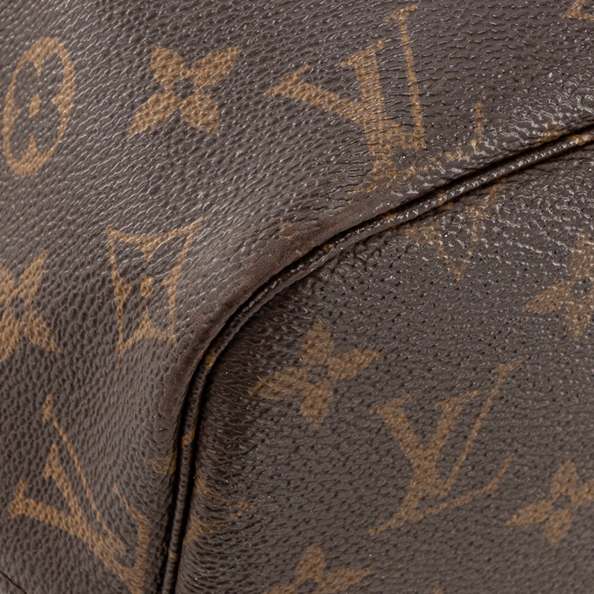 LOUIS VUITTON - Sac Cabas Neverfull MM Louis Vuitton en toile enduite monogrammée marron