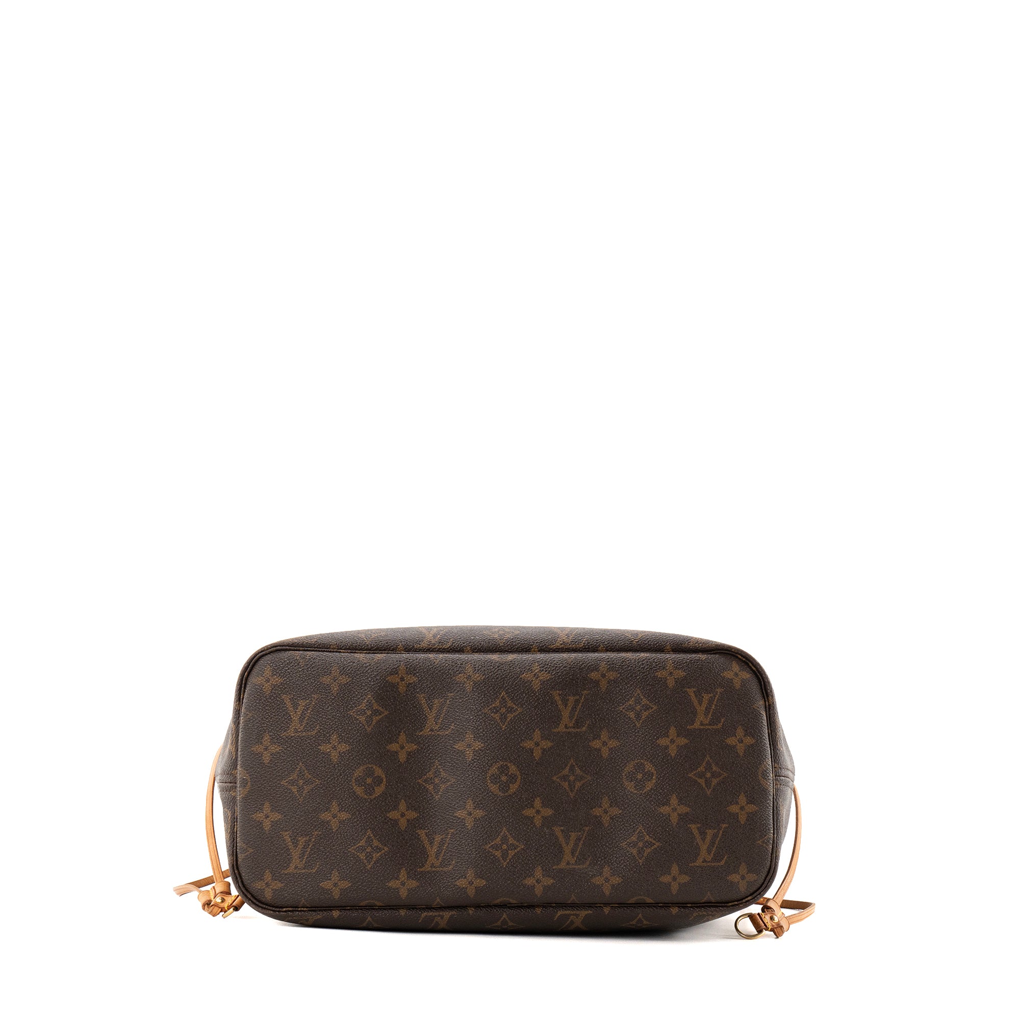 LOUIS VUITTON - Sac Cabas Neverfull MM Louis Vuitton en toile enduite monogrammée marron