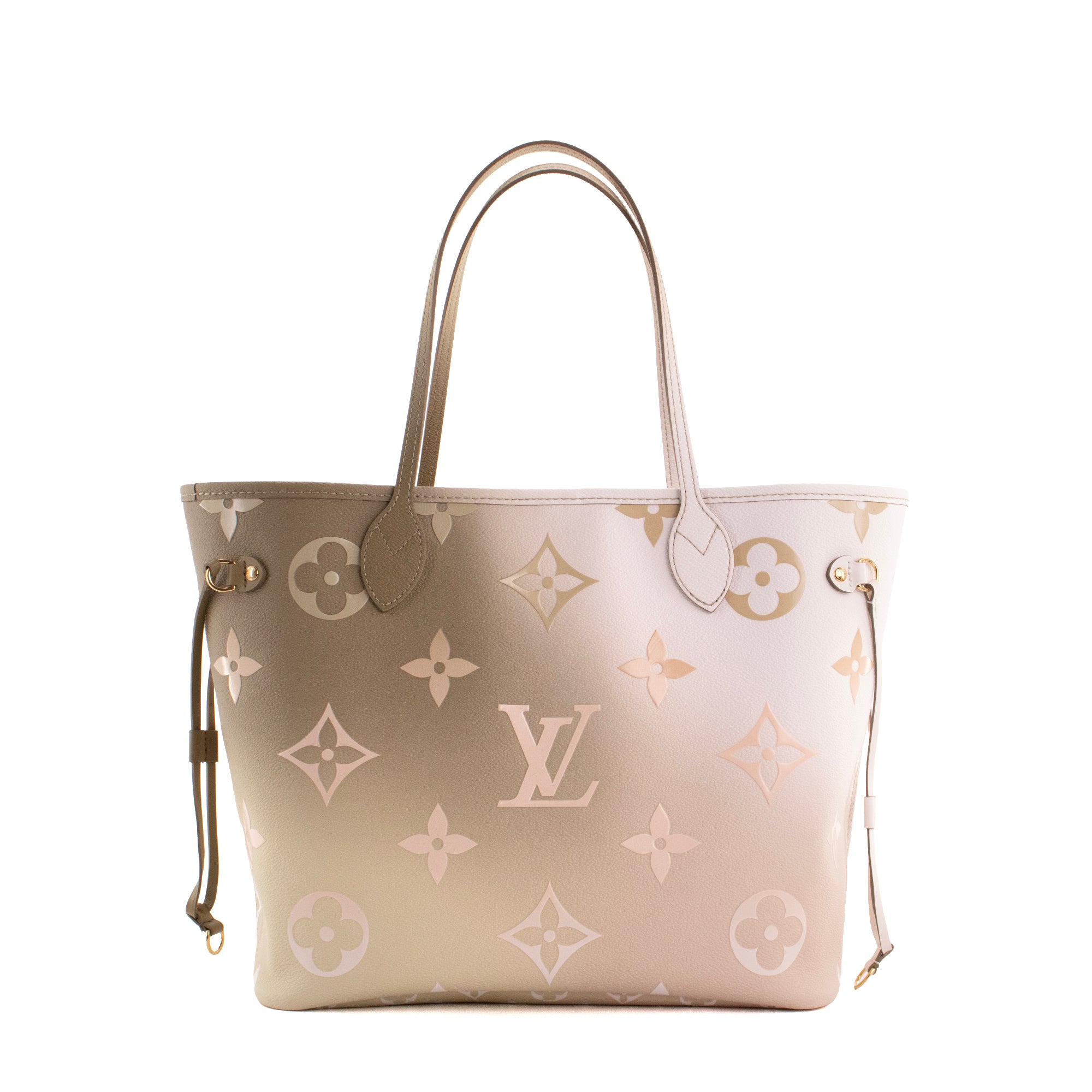LOUIS VUITTON - Sac cabas Neverfull MM Spring in the City Louis Vuitton en toile enduite kaki édition limitée